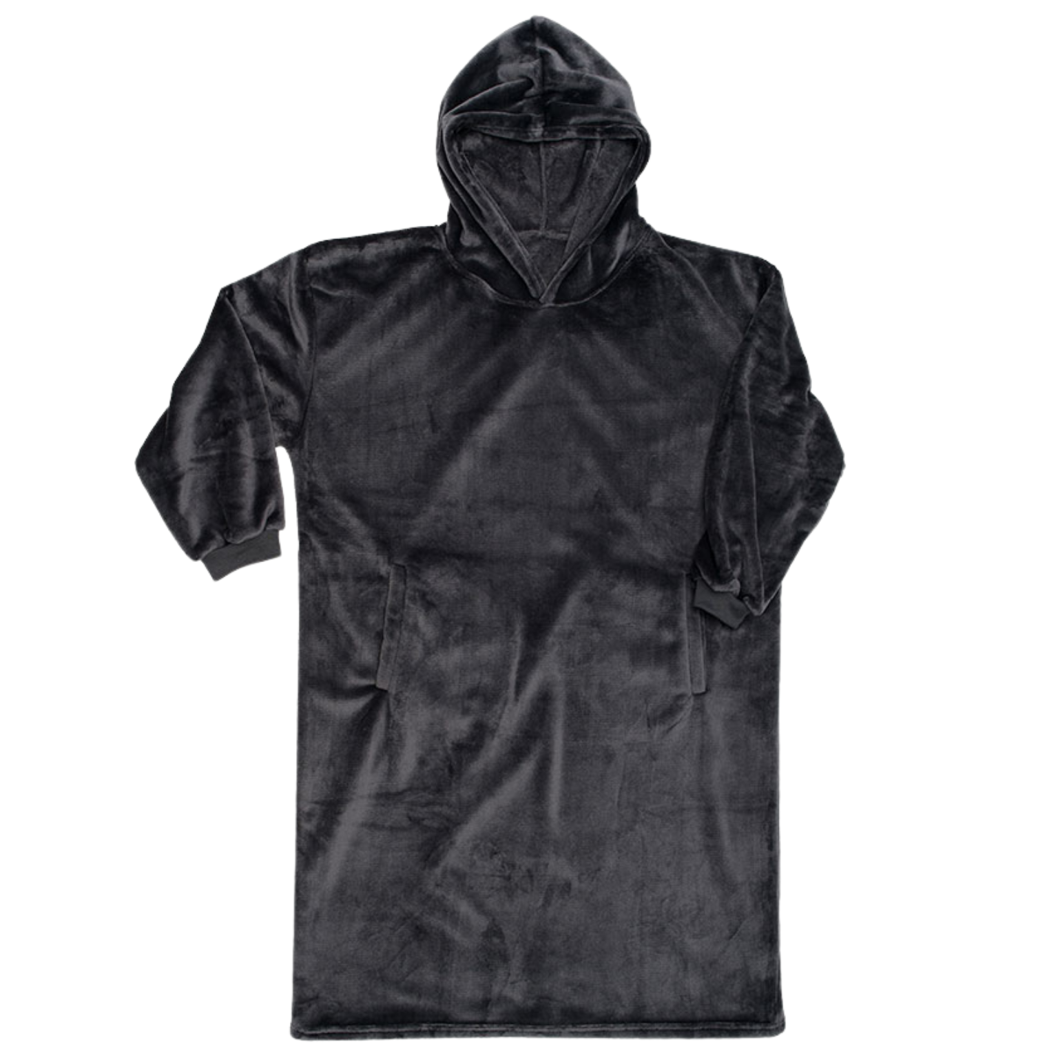 Hoodie Kuscheldecke mit Kapuze (anthrazit)