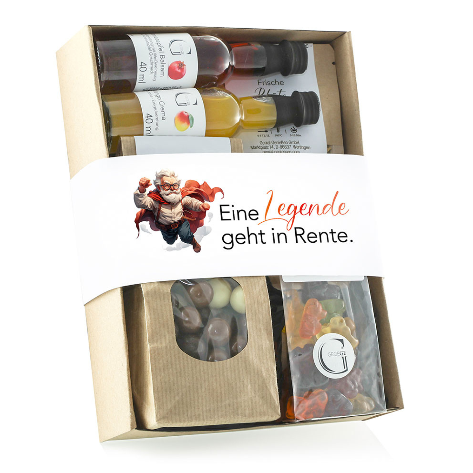 Geschenk-Set "Eine Legende geht in Rente" (Männlich)