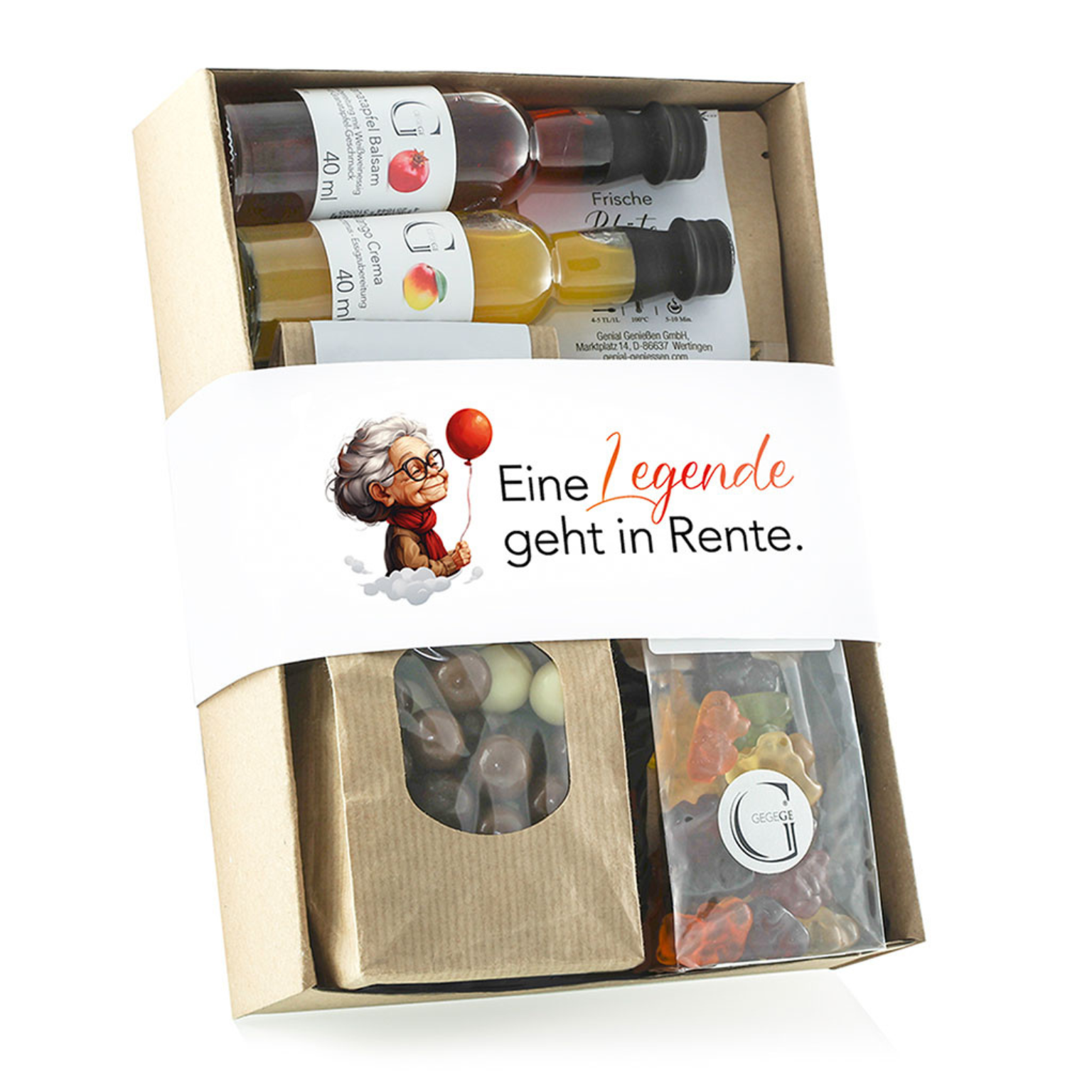 Geschenk-Set "Eine Legende geht in Rente" (Weiblich)
