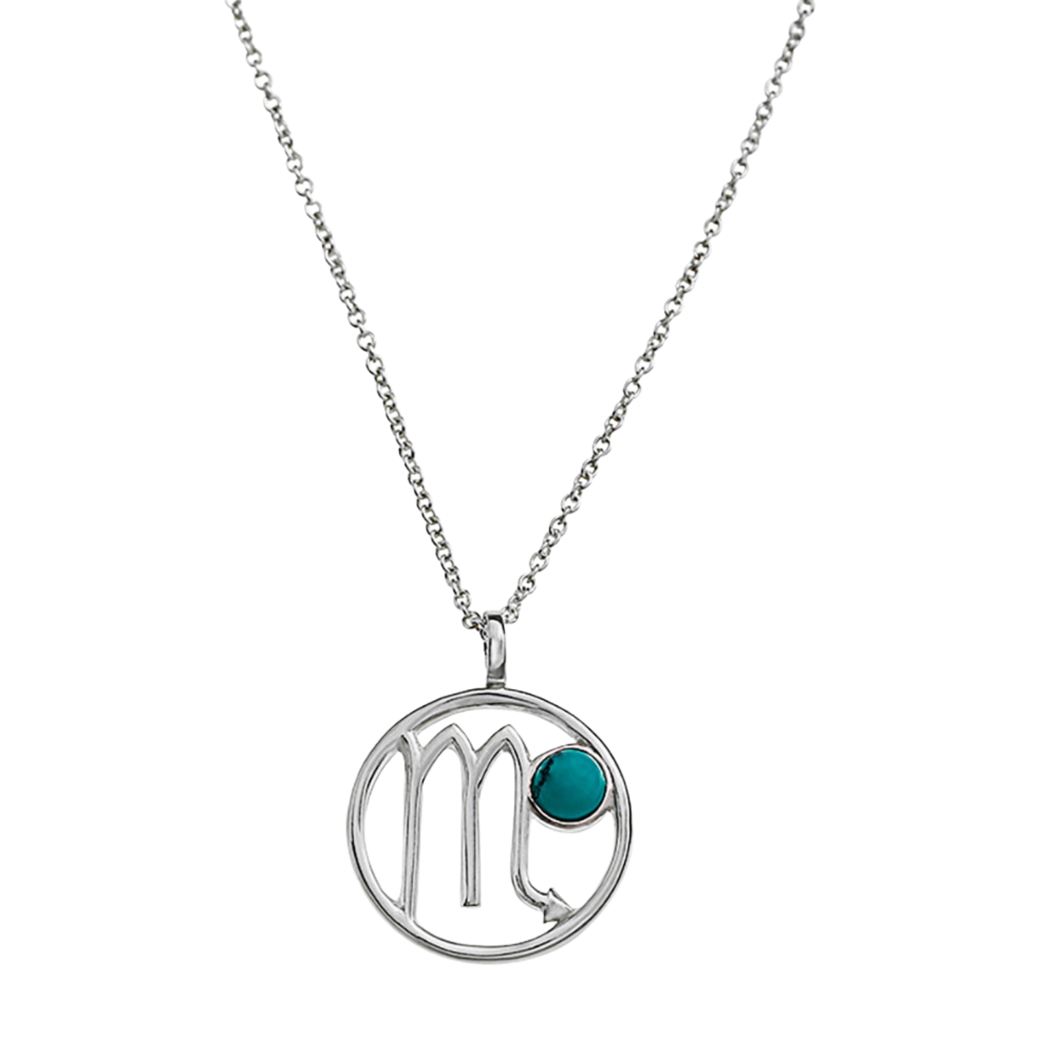 Kettenanhänger Sternzeichen Skorpion (mit Kette, 925er Silber)