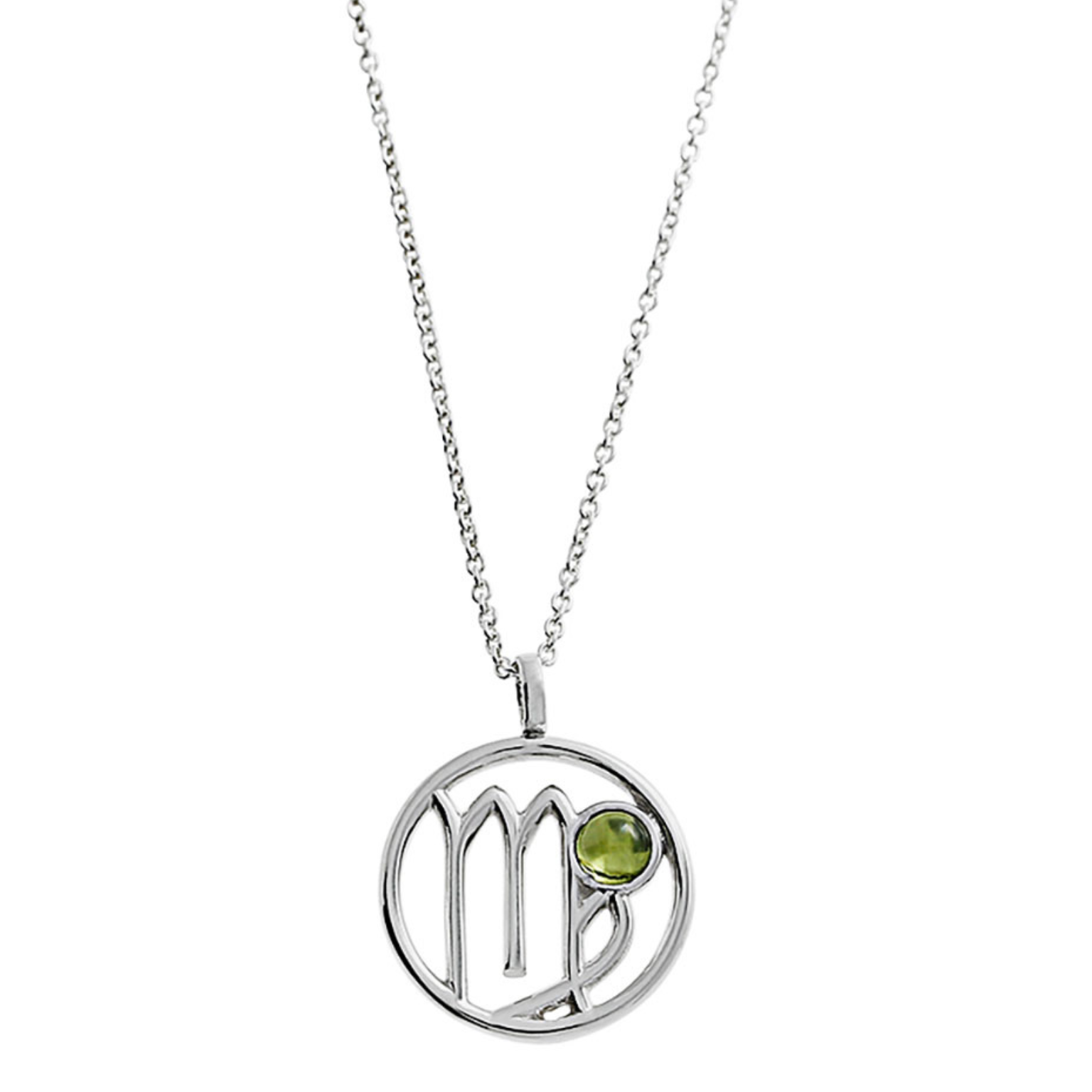 Kettenanhänger Sternzeichen Jungfrau (mit Kette, 925er Silber)