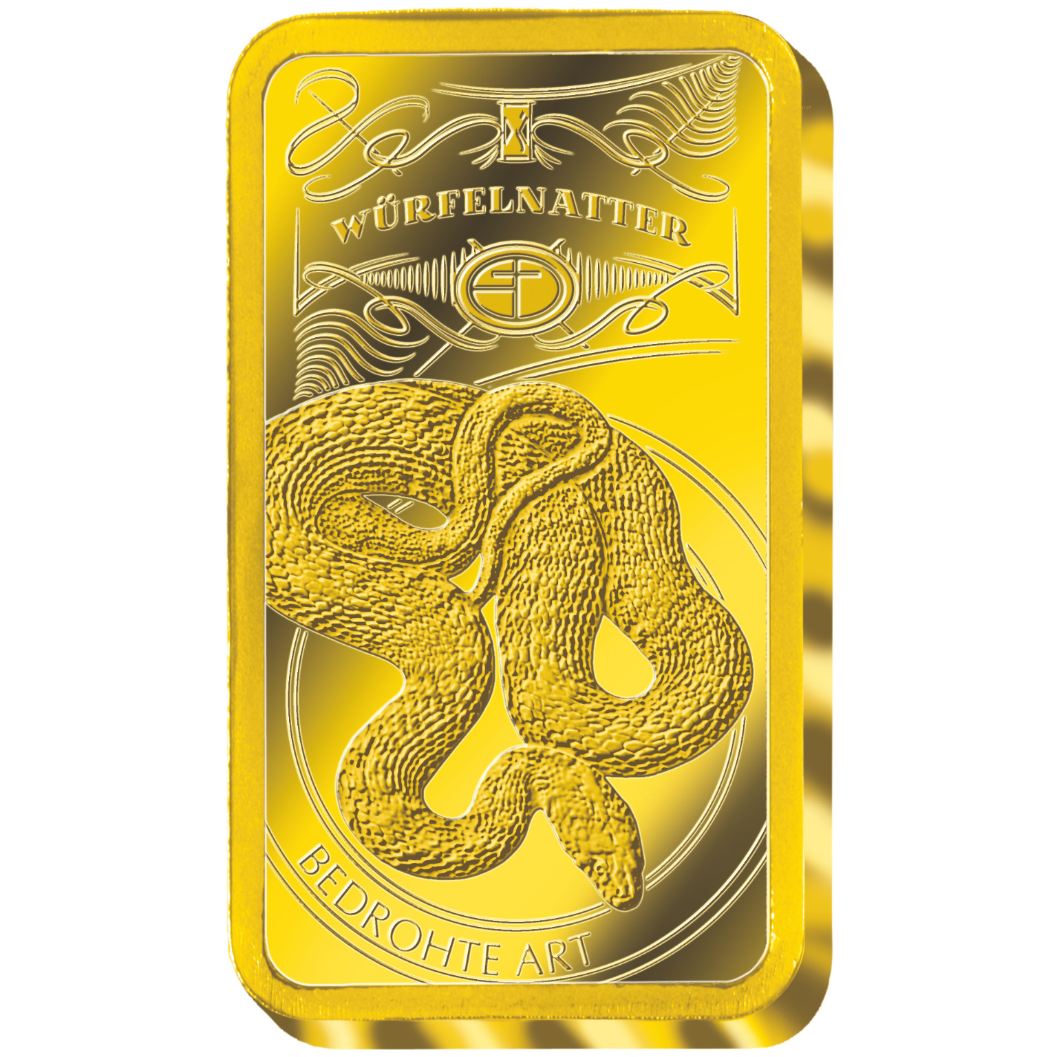 Goldbarren Bedrohte Tierarten "Würfelnatter"