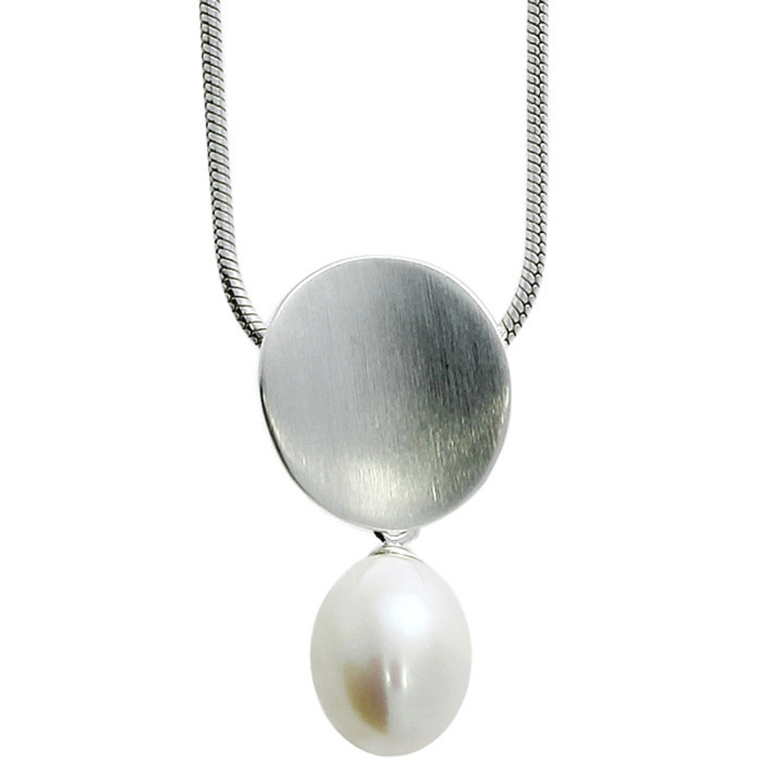 Anhänger Silber mit Süßwasserperlen-Tropfen (inkl. Kette)