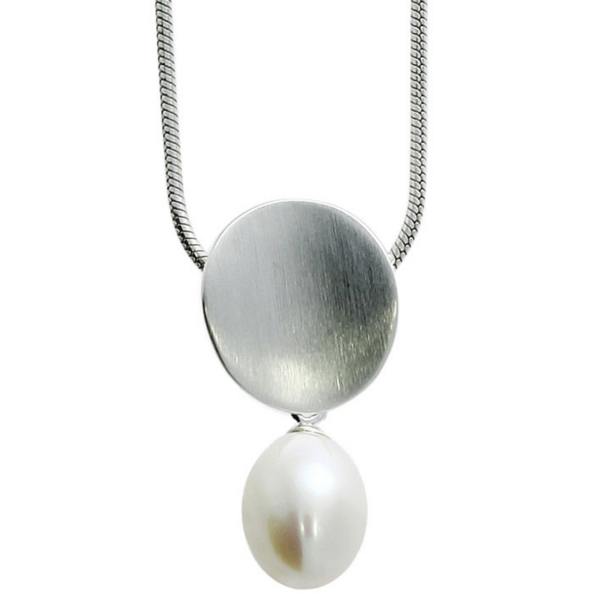 Anhänger Silber mit Süßwasserperlen-Tropfen (inkl. Kette)