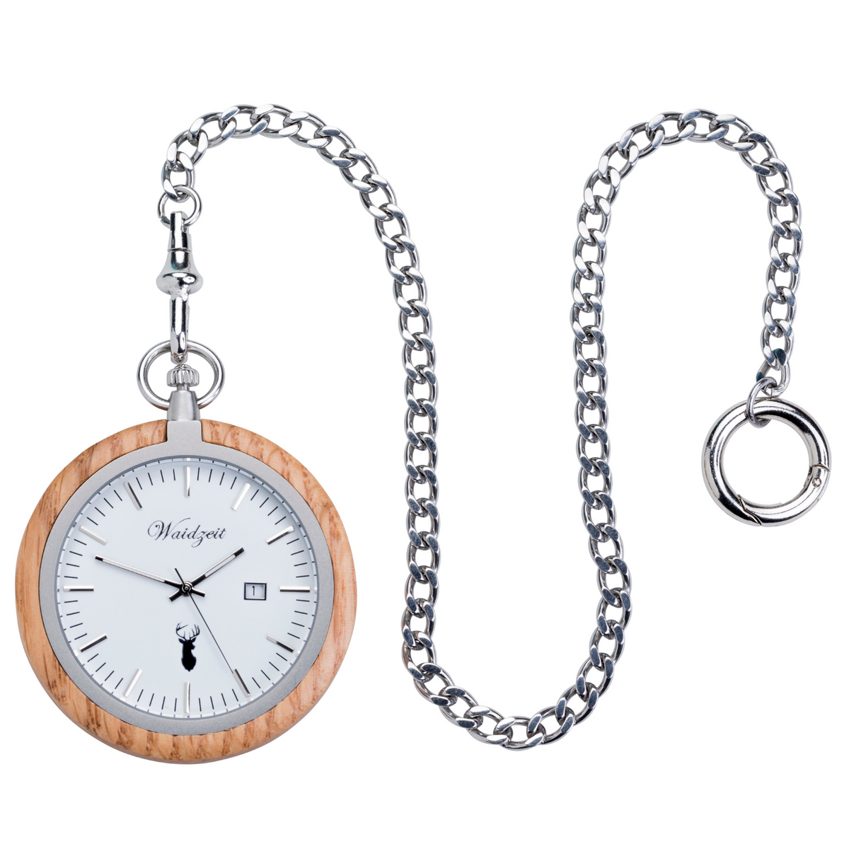 Taschenuhr Eiche