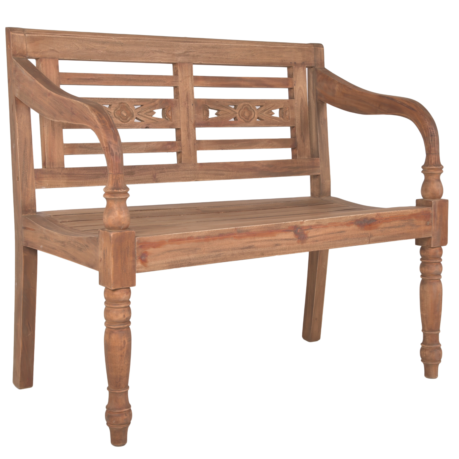 Bank MOYO 2-Sitzer (Mahagoni, natur-antik)