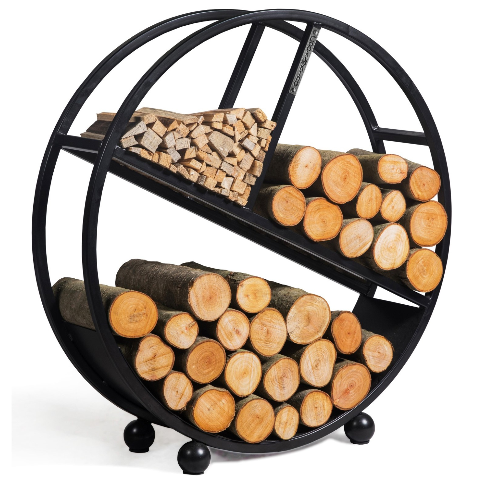 Kaminholzregal Kalifornien rund - 80cm