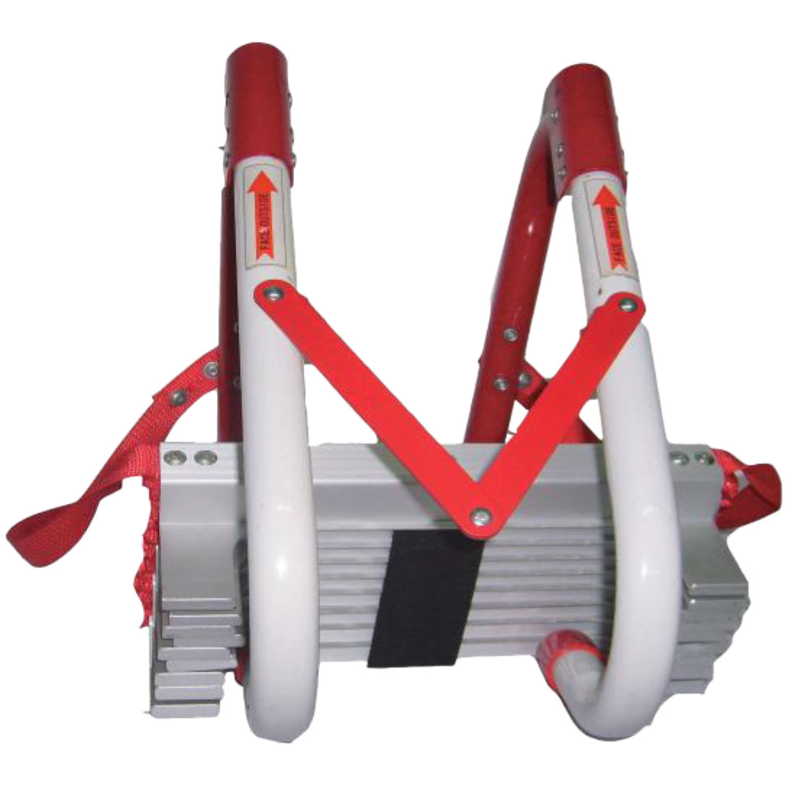 Rettungsleiter / Fluchtleiter 7,5m - Aluminium-Trittstufen