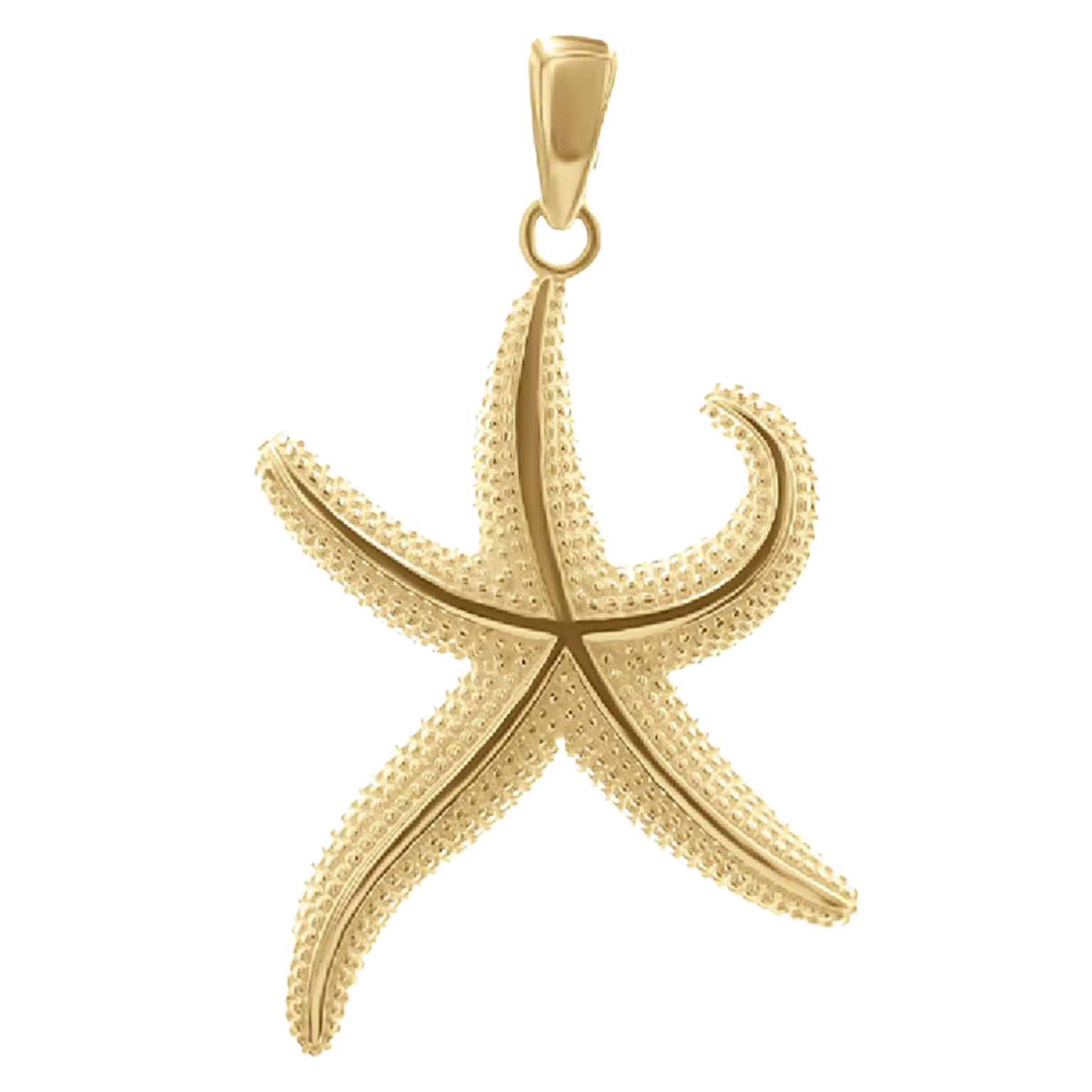 Kettenanhänger Seestern - 18k vergoldet