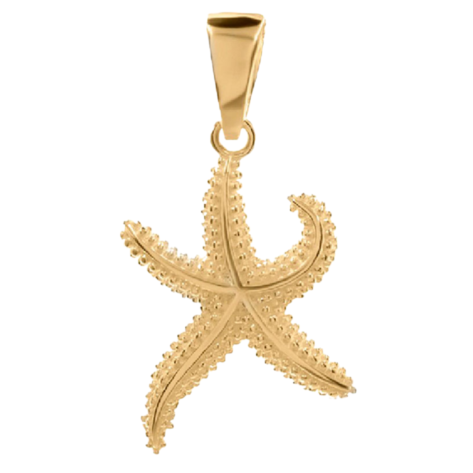 Kettenanhänger Seestern klein - 18k vergoldet