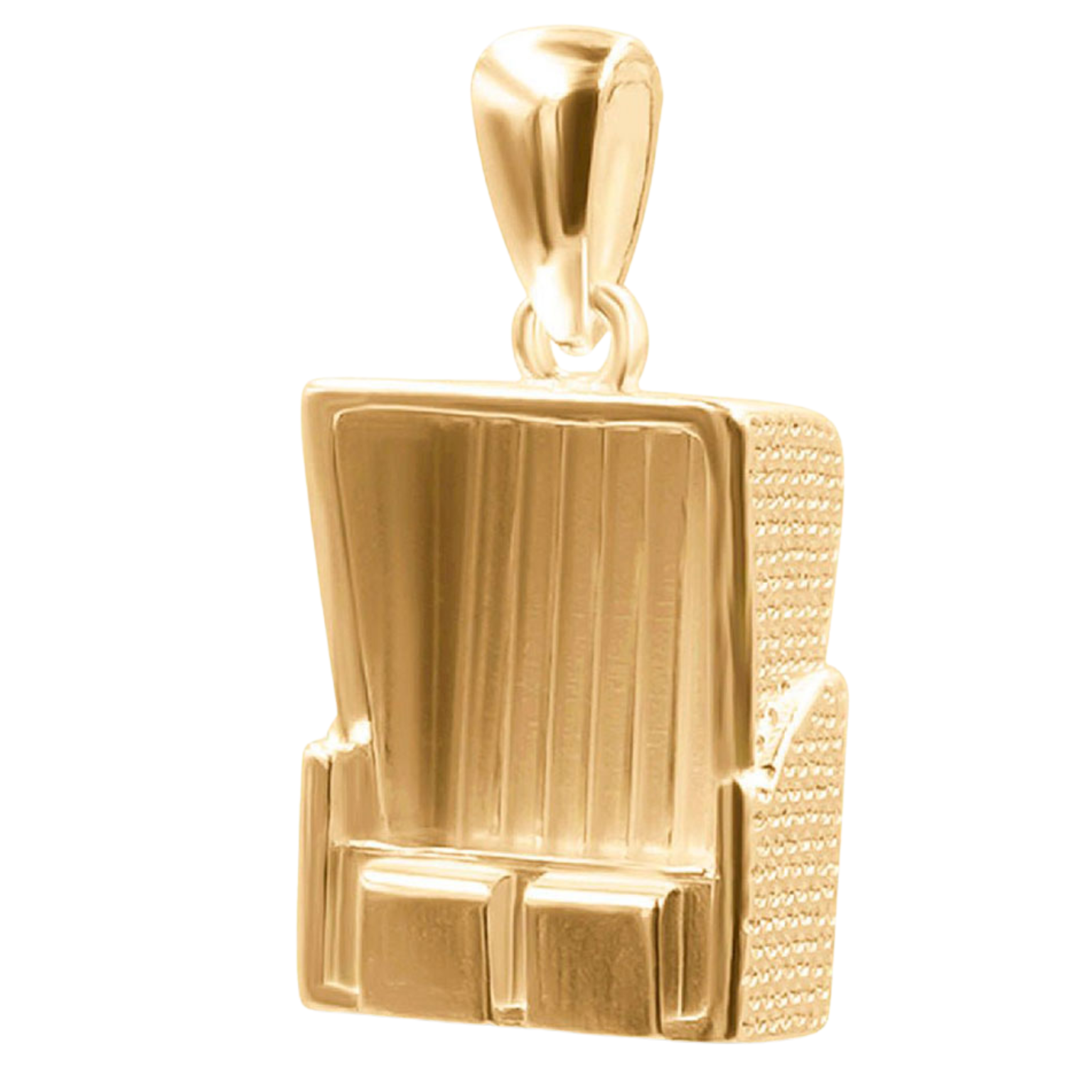 Kettenanhänger Strandkorb - 18k vergoldet