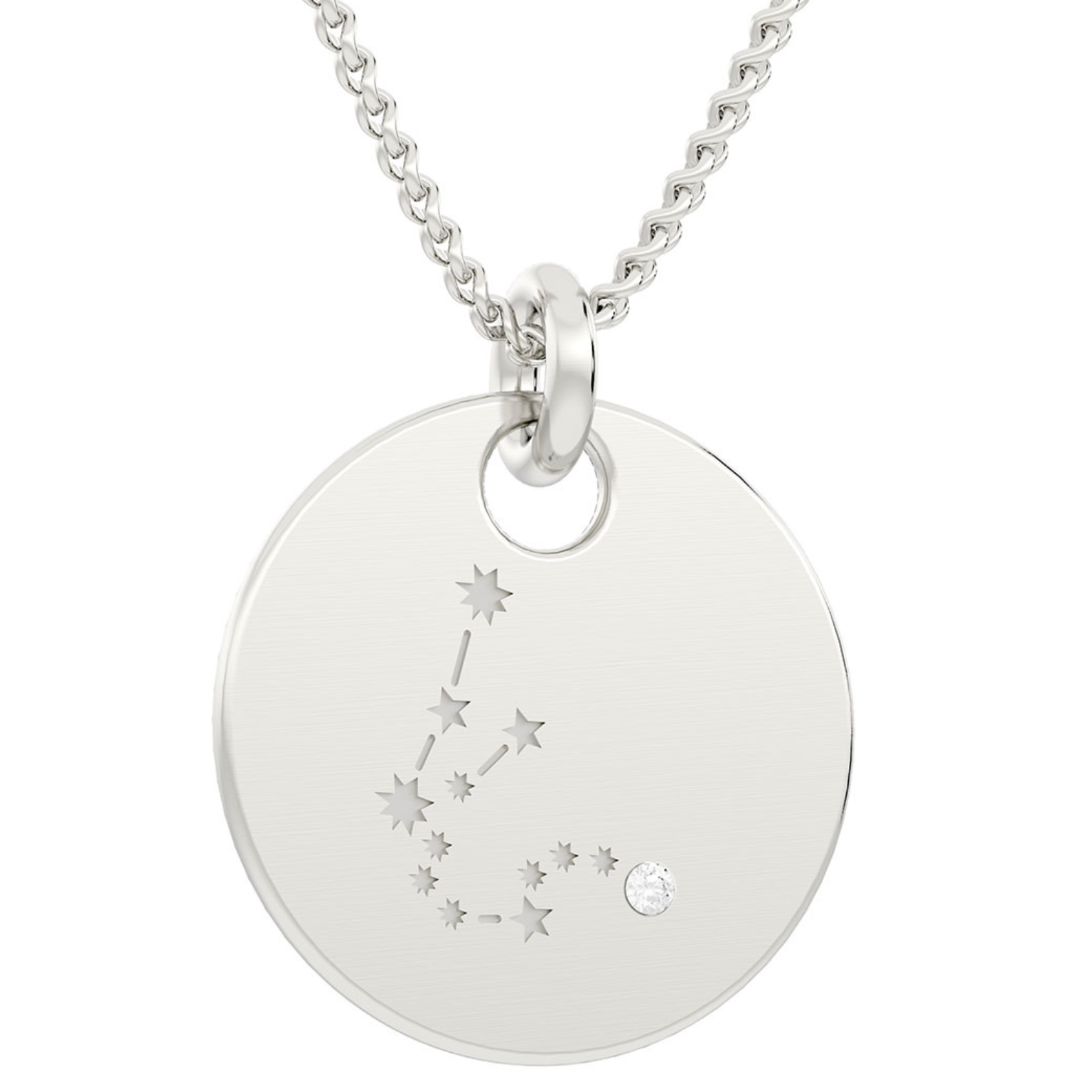 Sternbild Wassermann Kettenanhänger inkl. Kette (925er Silber)