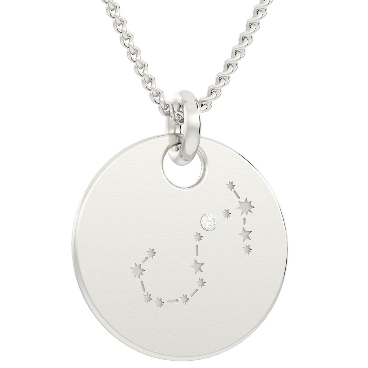 Sternbild Skorpion Kettenanhänger inkl. Kette (925er Silber)