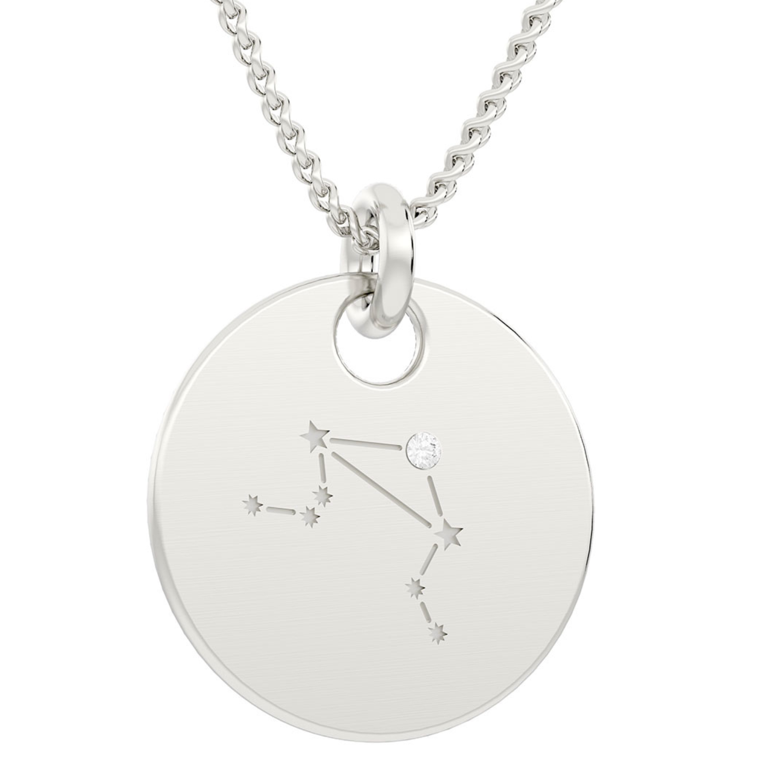 Sternbild Waage Kettenanhänger inkl. Kette (925er Silber)