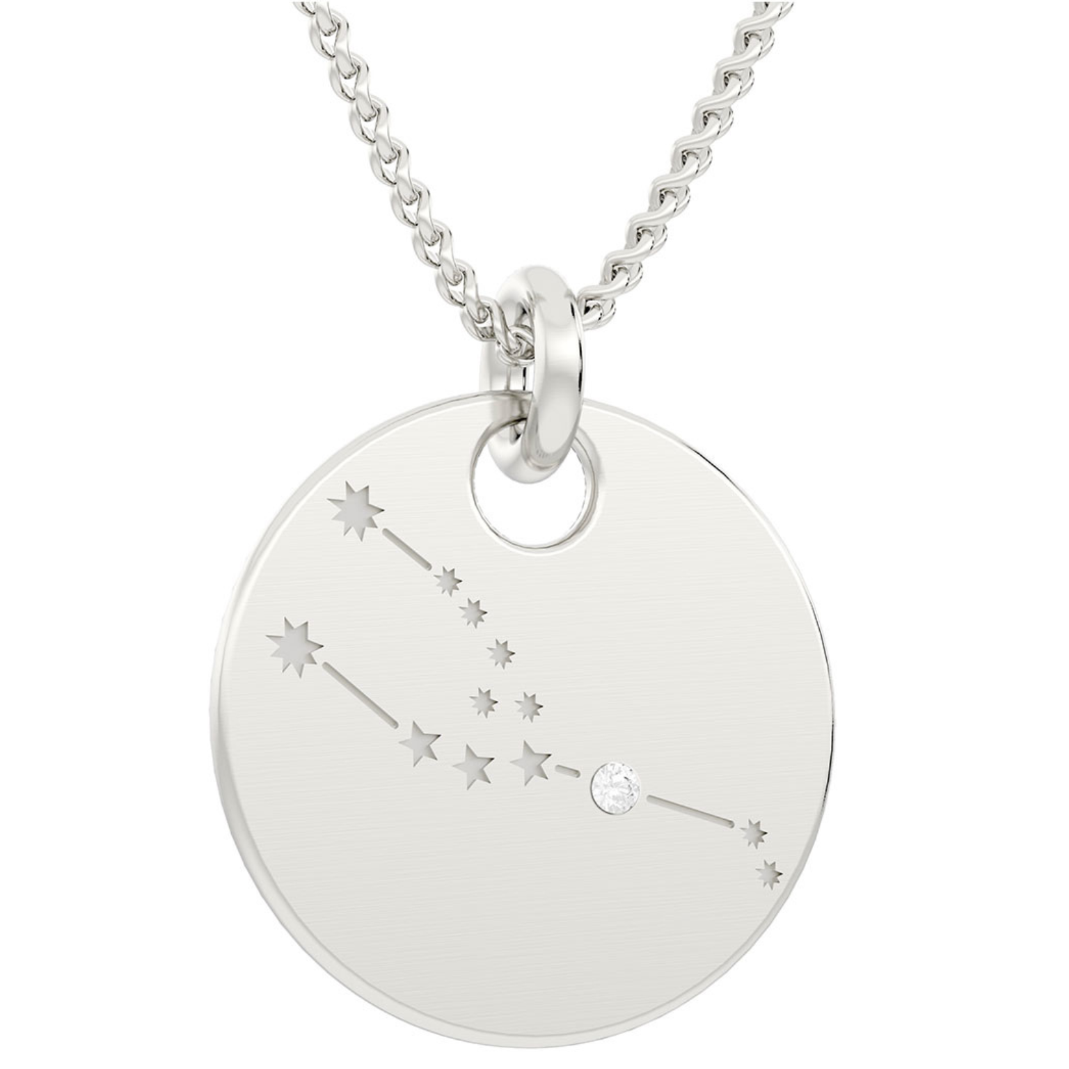 Sternbild Stier Kettenanhänger inkl. Kette (925er Silber)