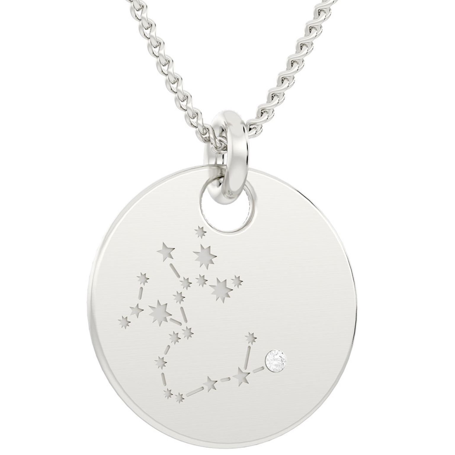 Sternbild Schütze Kettenanhänger inkl. Kette (925er Silber)