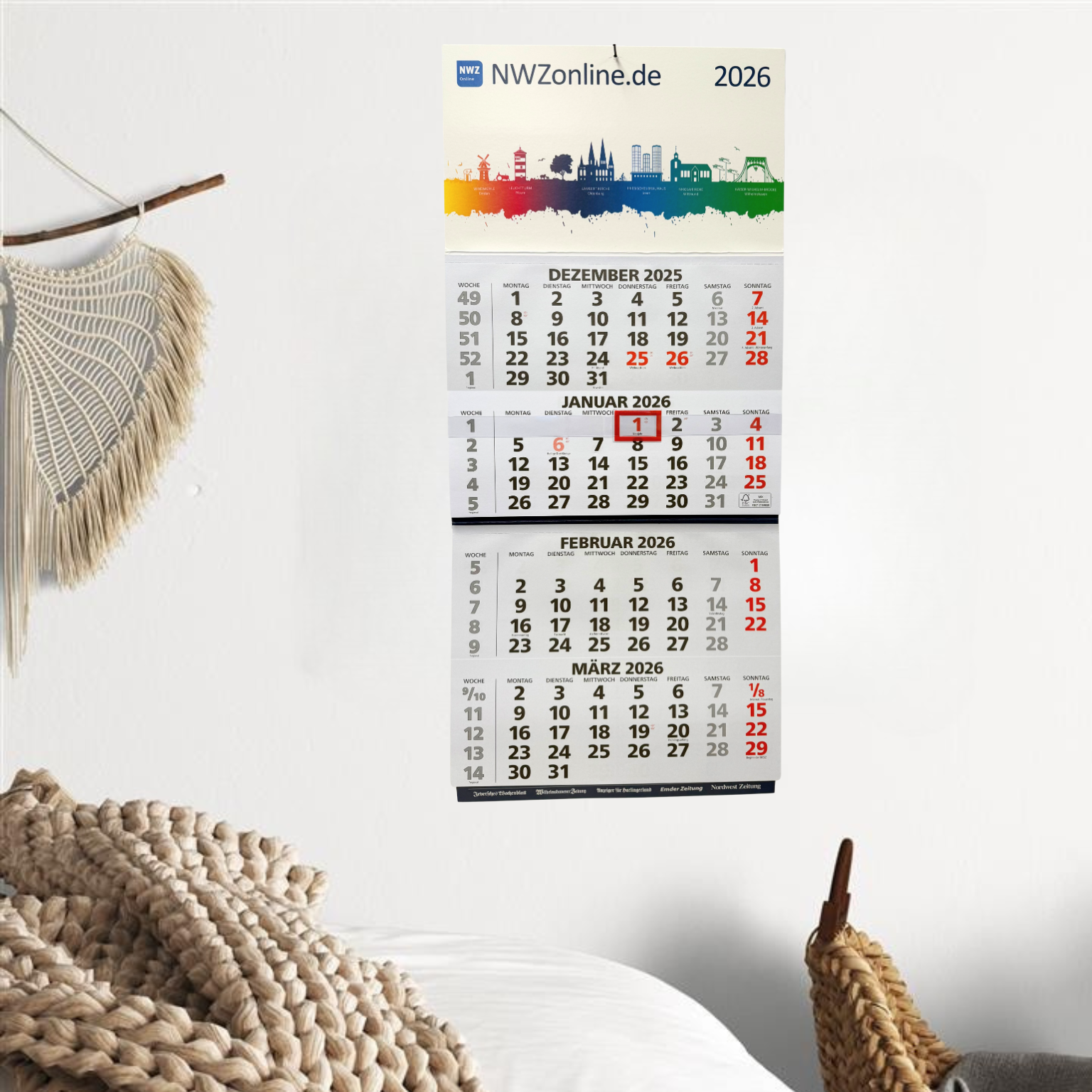 Nordwest-Quartalskalender 2026