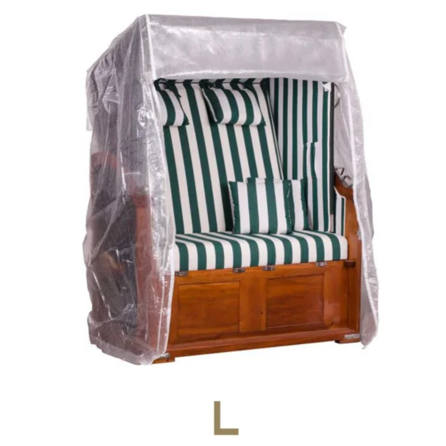 bene protect Strandkorb Schutzhülle PVC Größe L Transparent