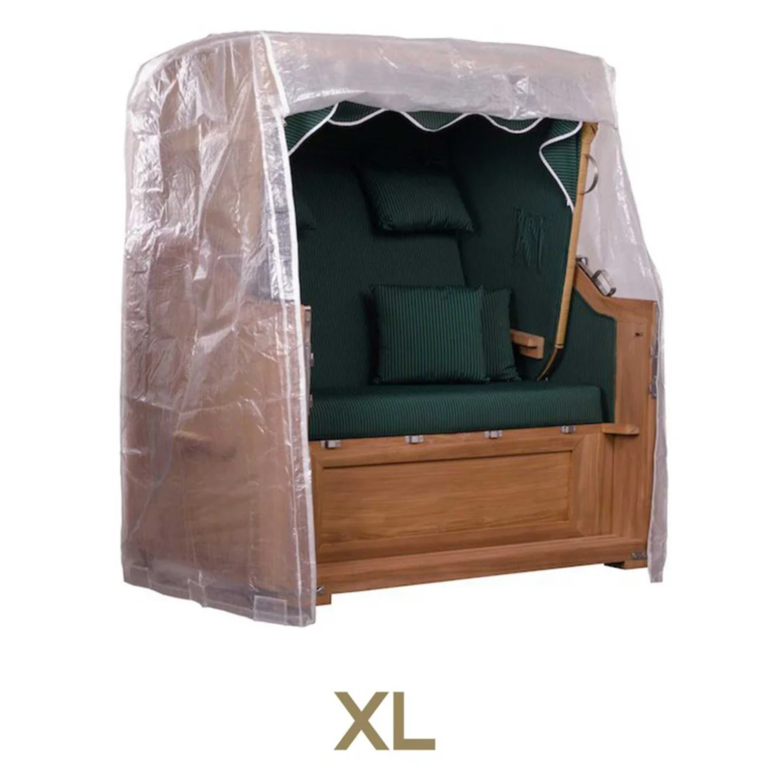 bene protect Strandkorb Schutzhülle PVC Größe XL Transparent