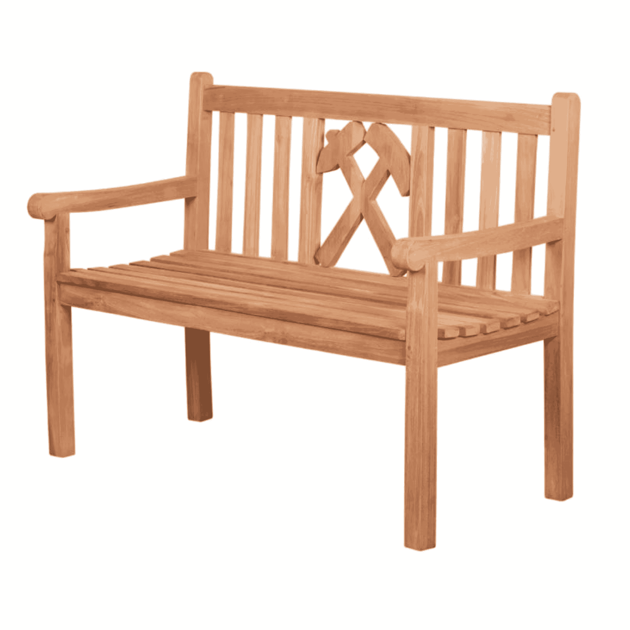 Teakholz Gartenbank Glückauf 120 cm