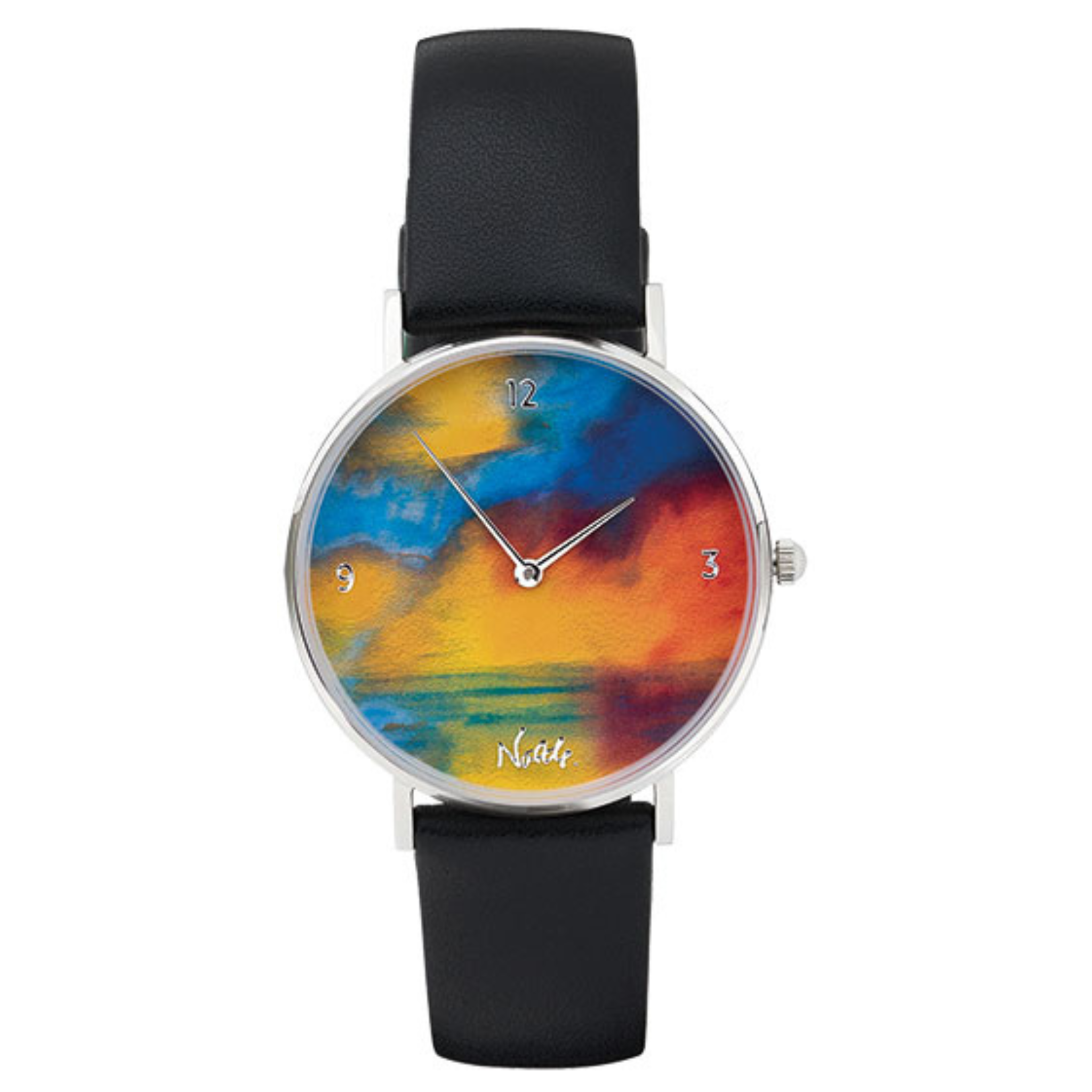 Künstler-Armbanduhr "Emil Nolde - Meer mit zwei kleinen Dampfern (rot, blau und grün)"