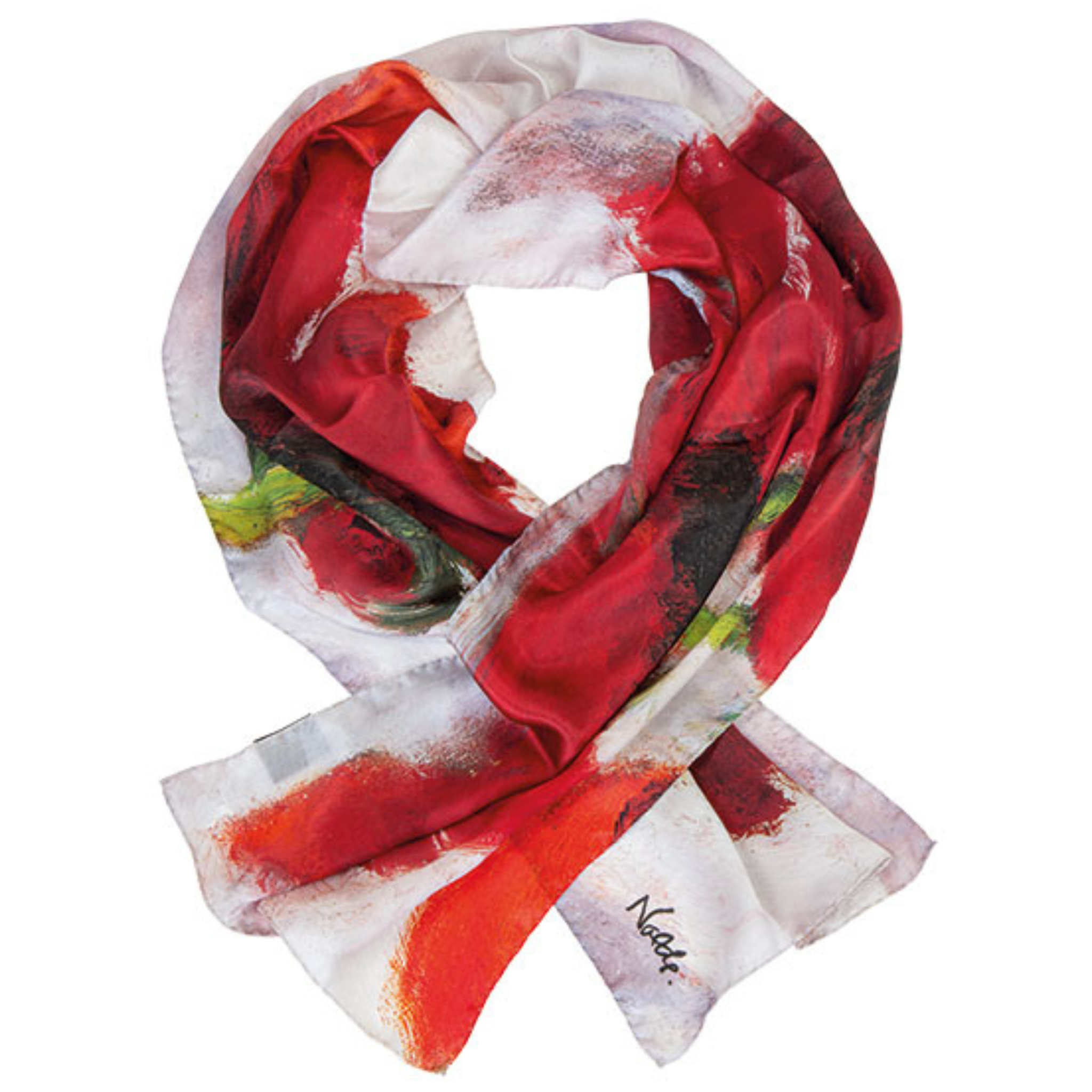 Emil Nolde: Seidenschal "Großer Mohn (Rot, Rot, Rot)"