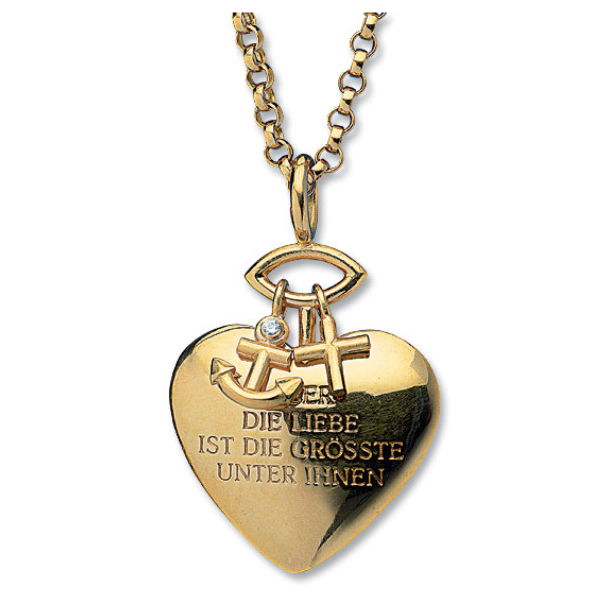 Christiane Wendt: Collier "Glaube, Liebe, Hoffnung"