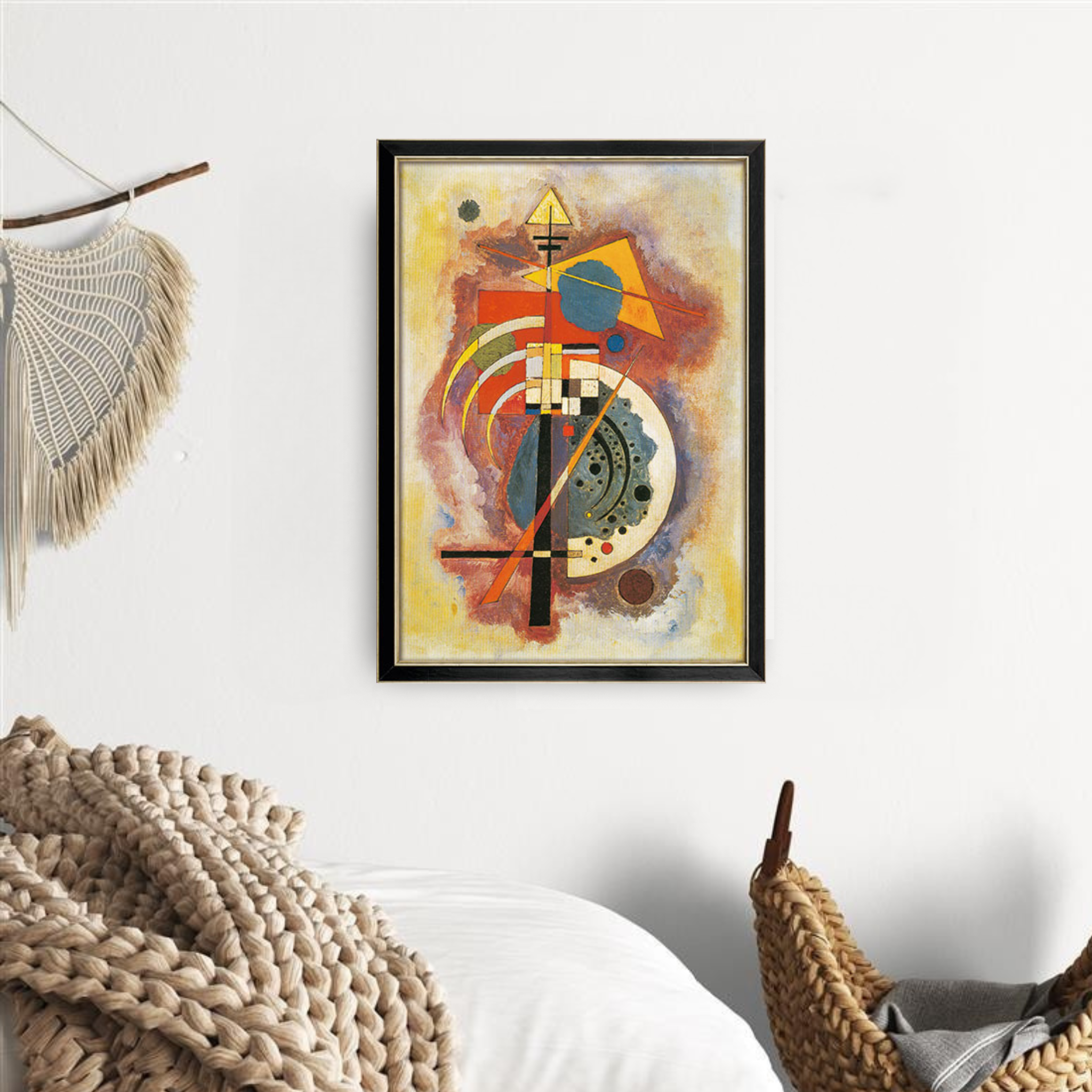 Wassily Kandinsky: Bild "Hommage à Grohmann" (1926) gerahmt