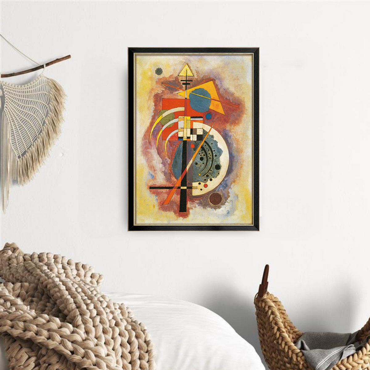 Wassily Kandinsky: Bild "Hommage à Grohmann" (1926) gerahmt