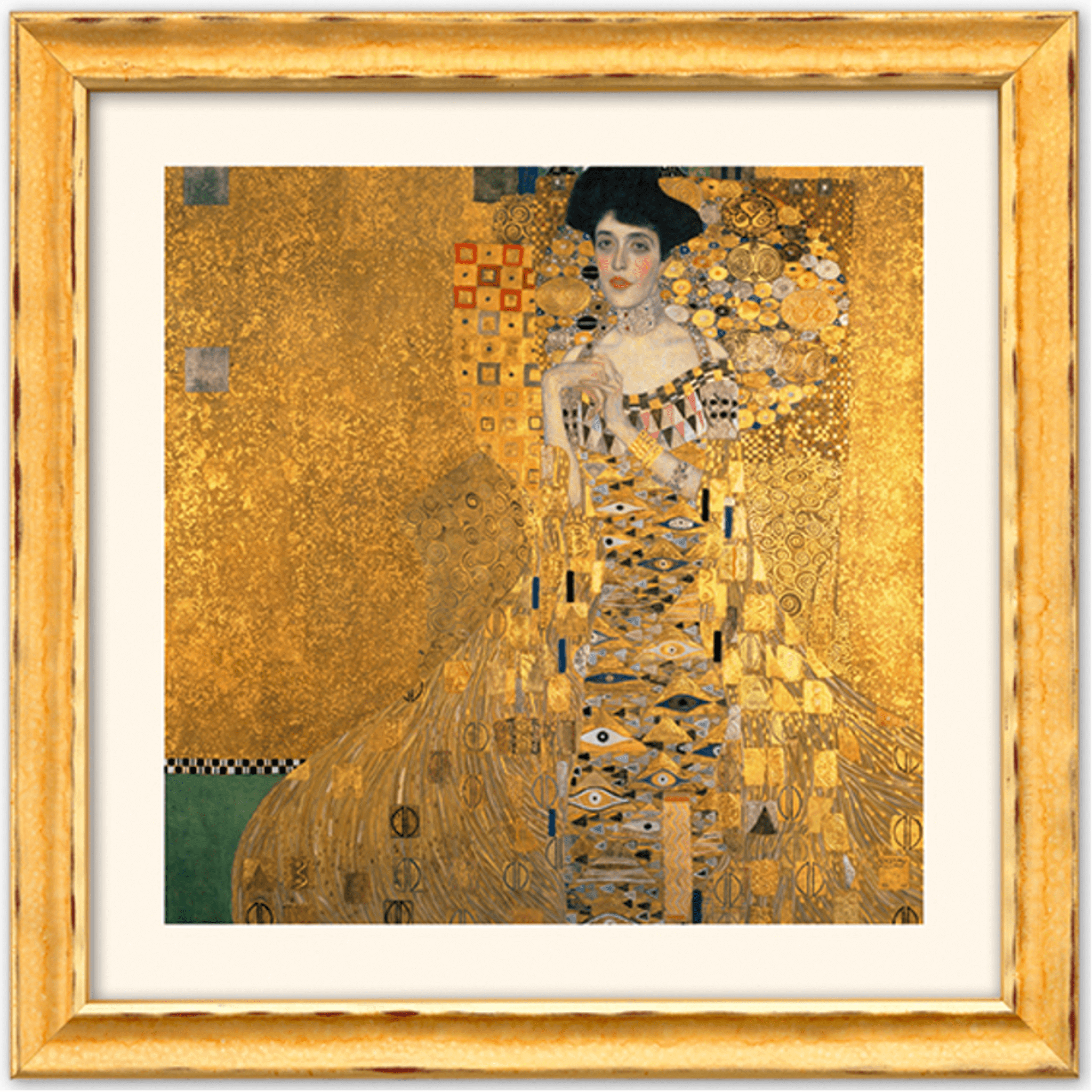 Gustav Klimt: 4 Bilder im Set (gerahmt)