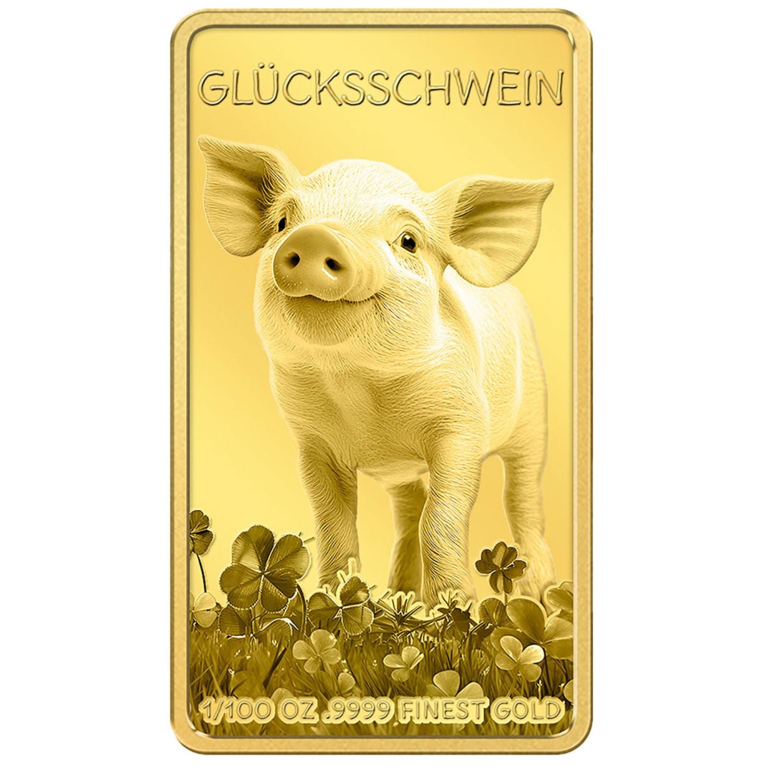 Goldplättchen Glücksschwein