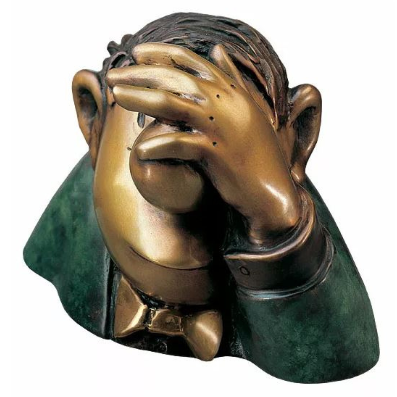 Loriot: Skulptur "Der Optimist" Bronze