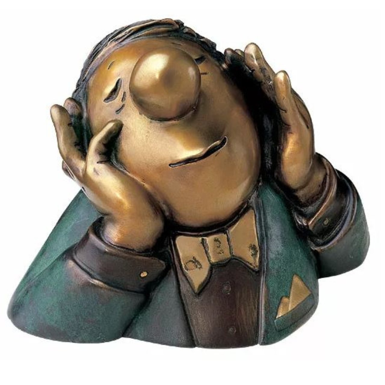 Loriot: Skulptur "Der Träumer" Bronze