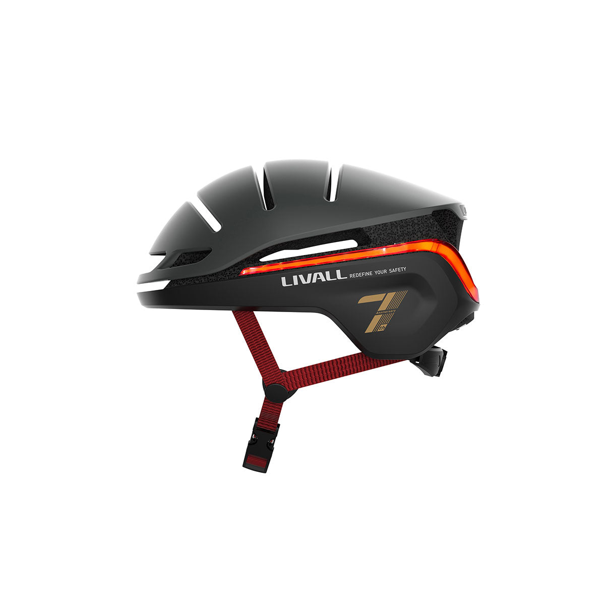 Fahrradhelm mit Bremslicht, Blinker und SOS-Alarm