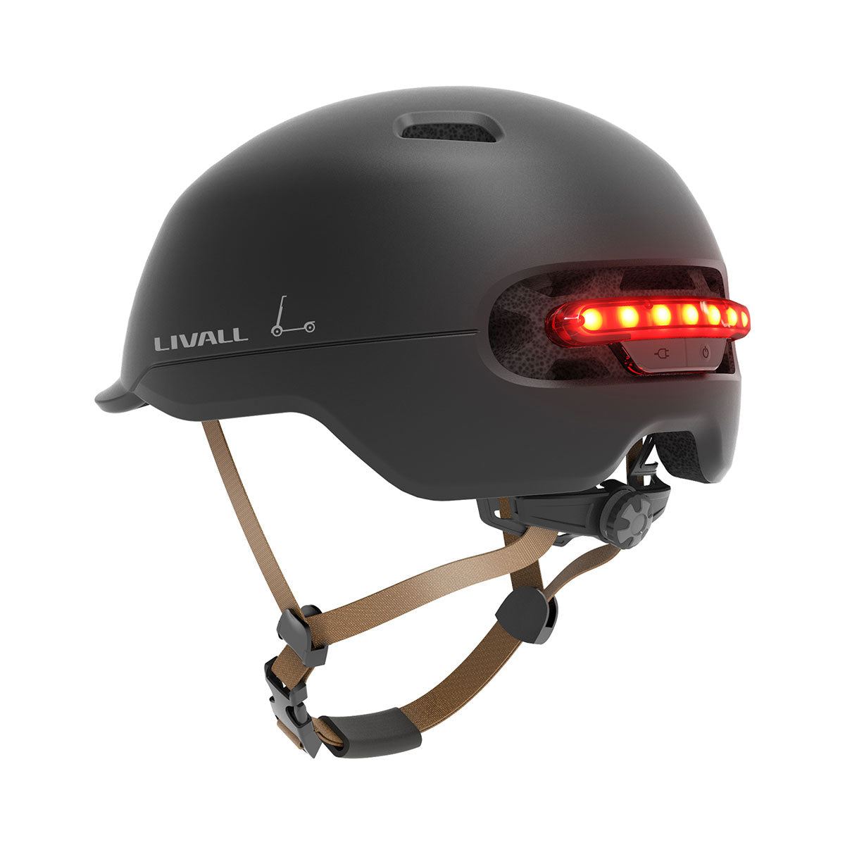 Fahrradhelm mit Bremslicht und SOS-Alarm