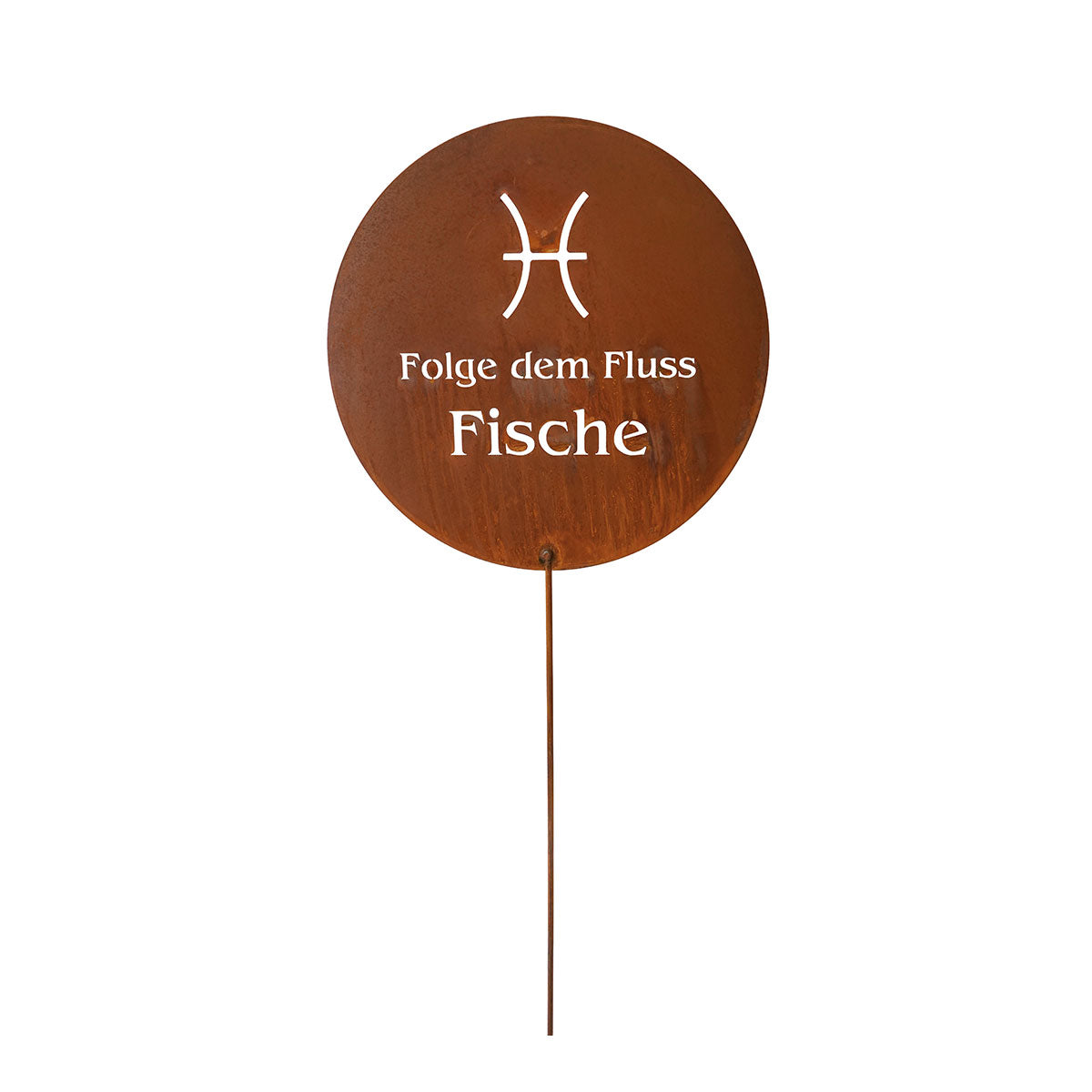 Gartenstecker Sternzeichen Fische 20.02. - 20.03. | Edelrost