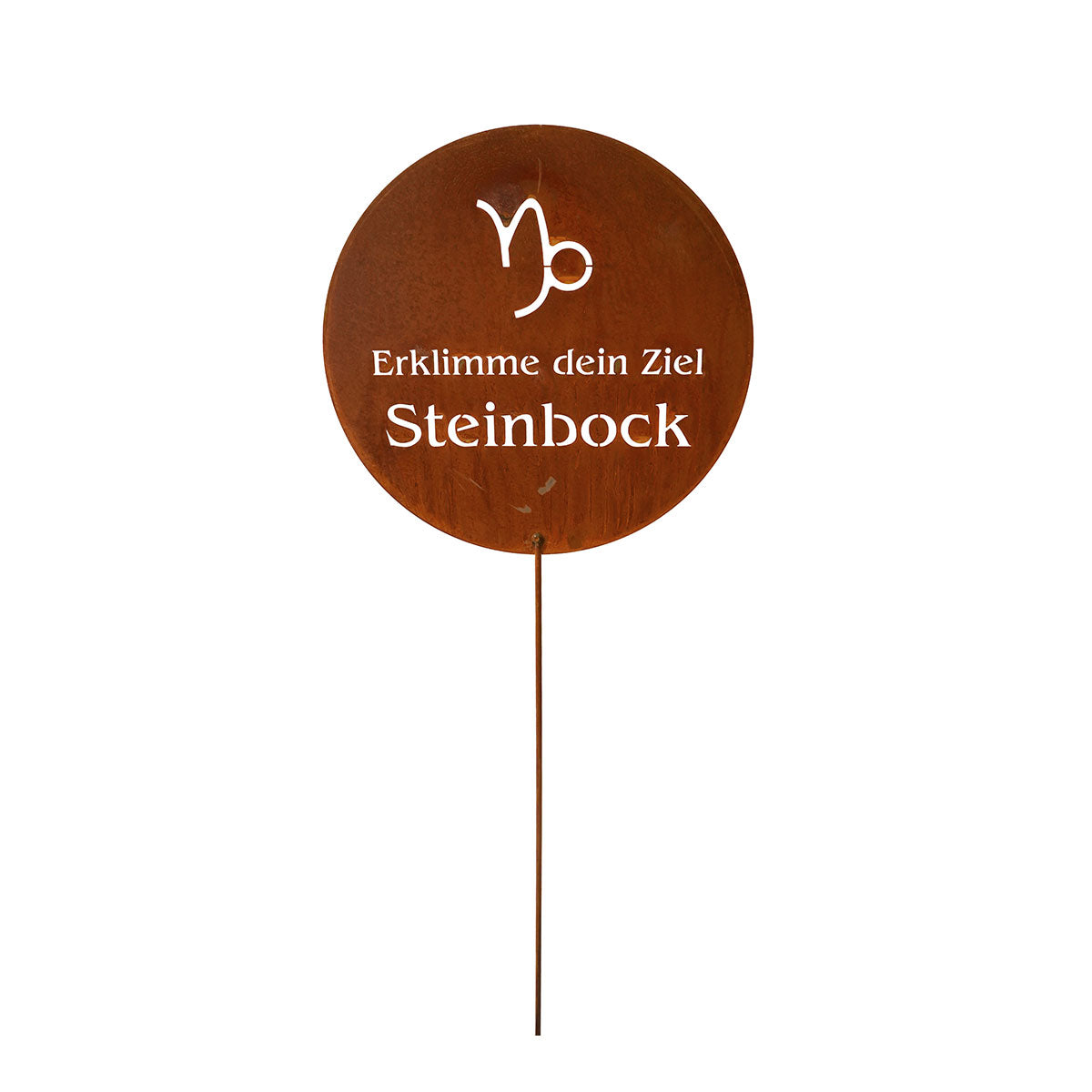 Gartenstecker Sternzeichen Steinbock 22.12. - 20.01. | Edelrost