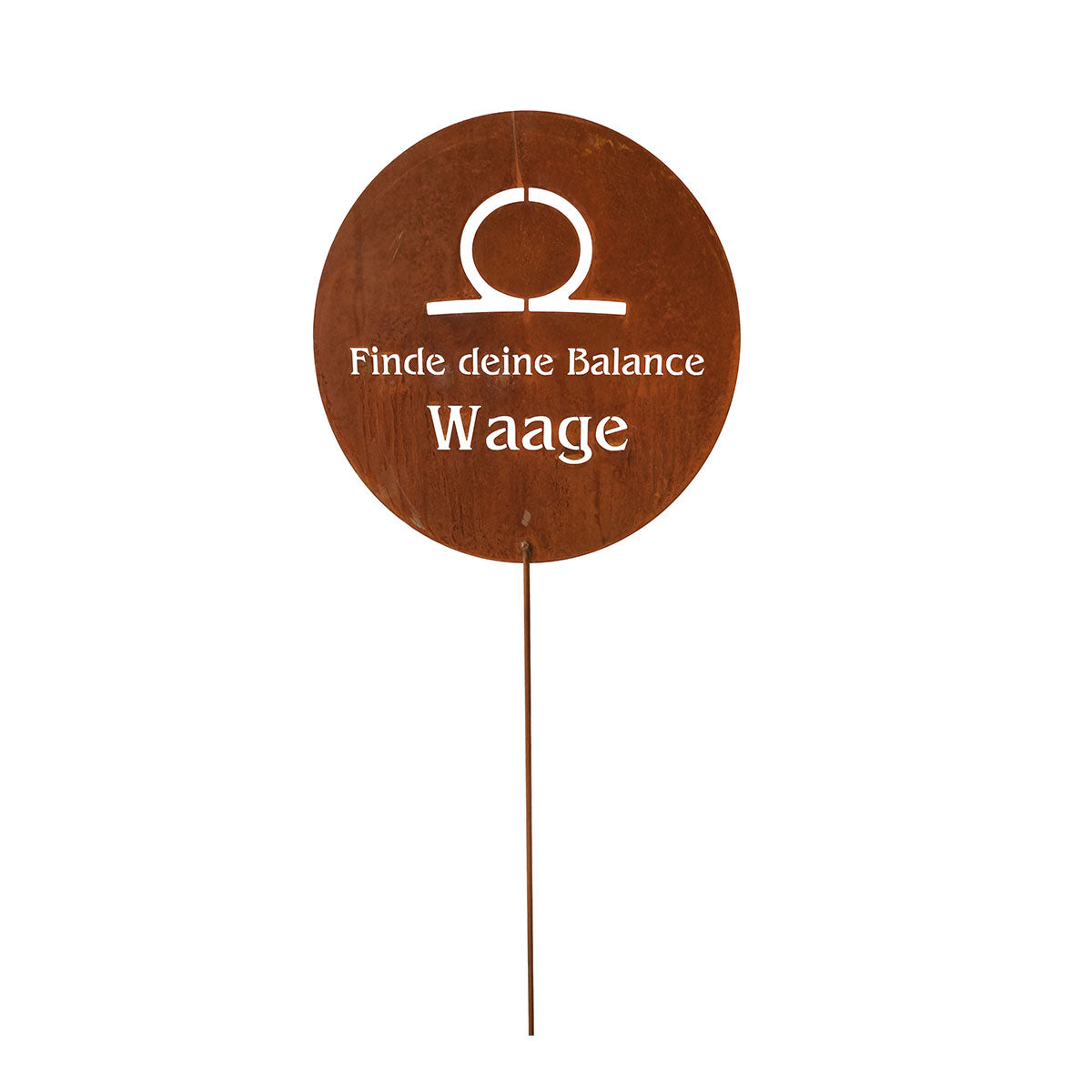 Gartenstecker Sternzeichen Waage 24.09. - 23.10. | Edelrost