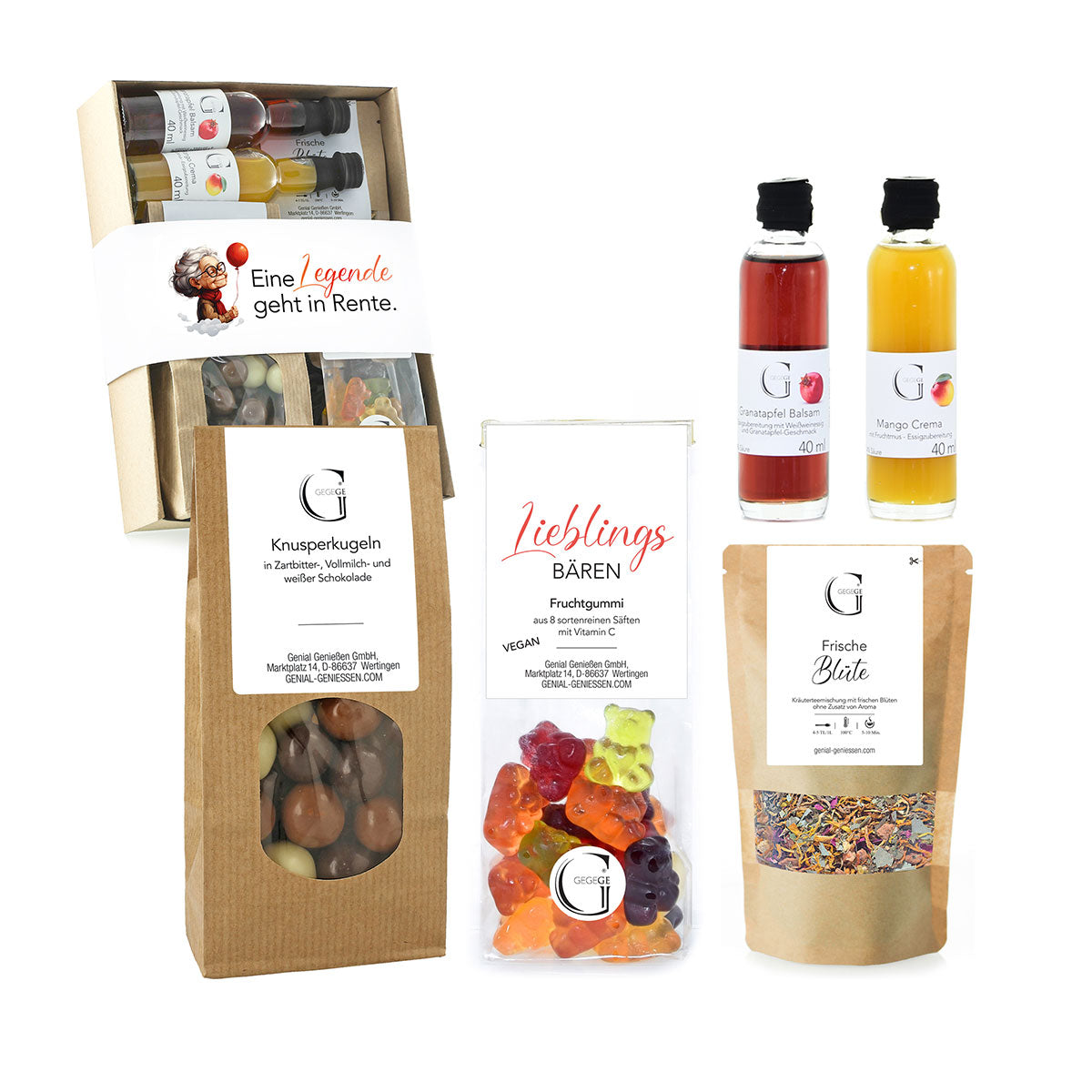 Geschenk-Set "Eine Legende geht in Rente" (Weiblich)