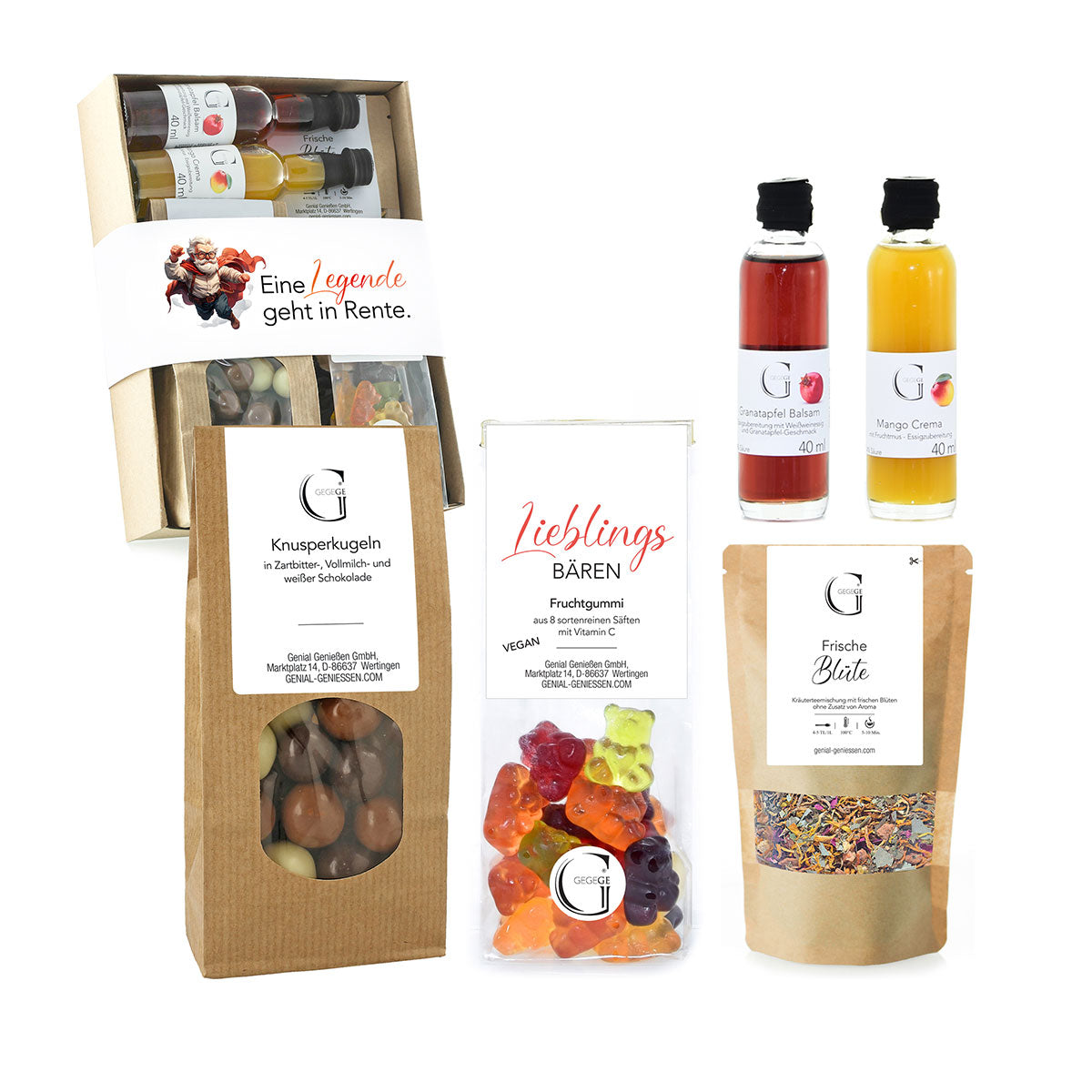 Geschenk-Set "Eine Legende geht in Rente" (Männlich)