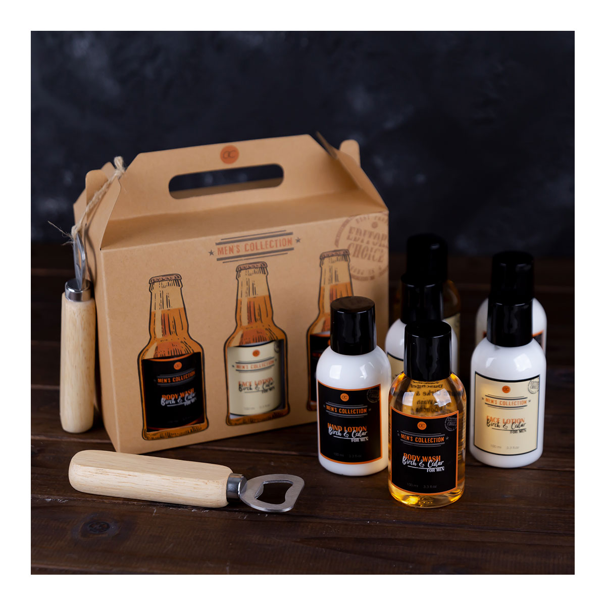 Geschenkset MEN'S COLLECTION in Sixpack Geschenkbox