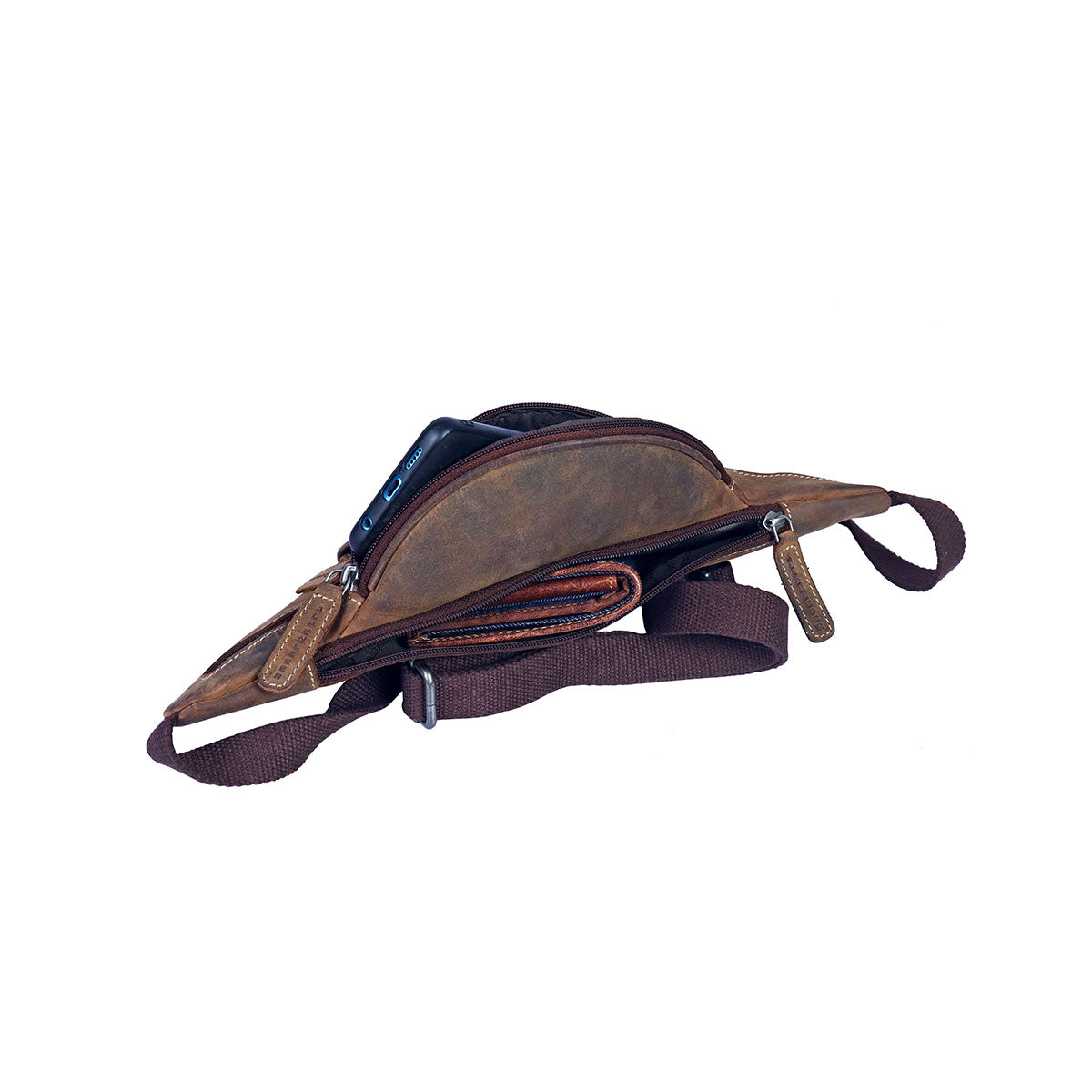 Gürteltasche aus Büffelleder