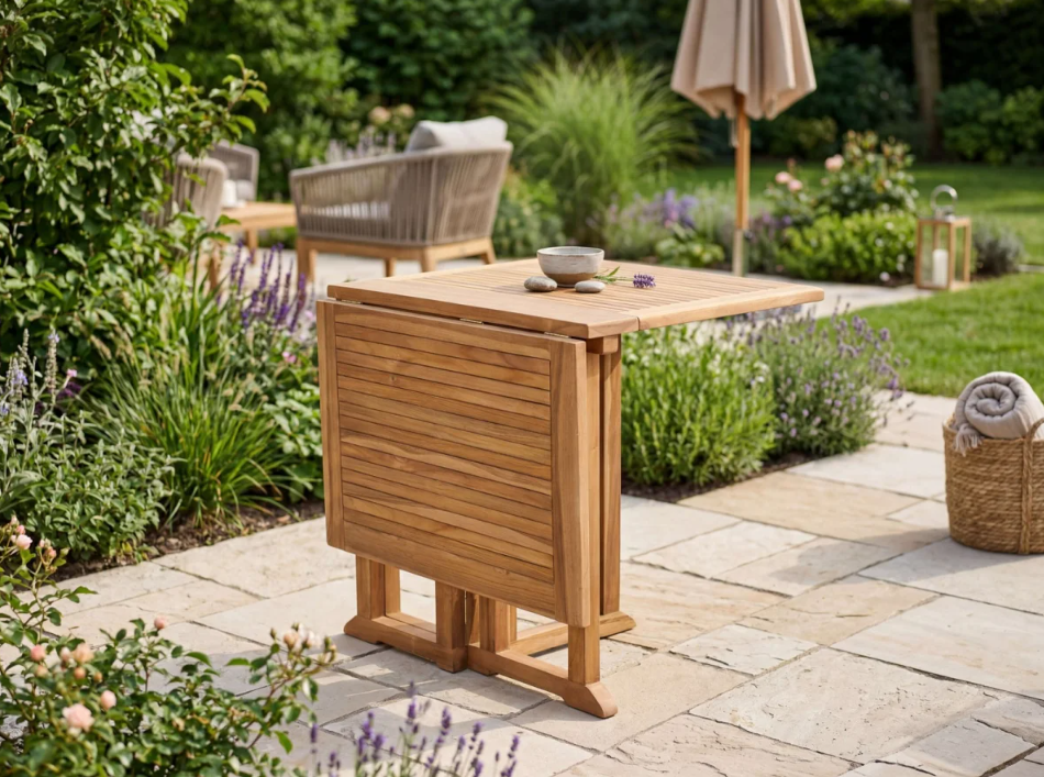 Klapptisch Helston Teak 120 x 80 cm