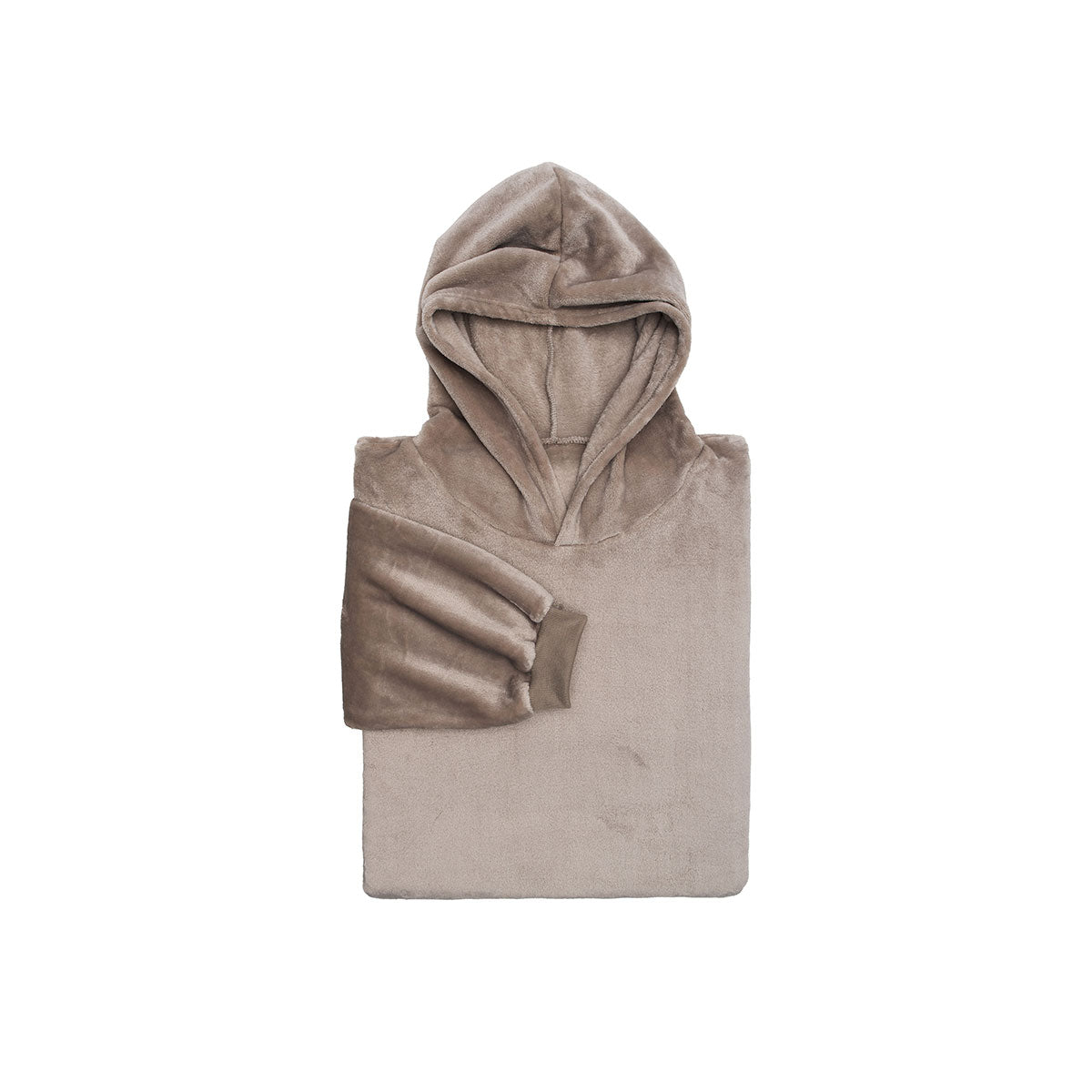 Hoodie Kuscheldecke mit Kapuze (stein)