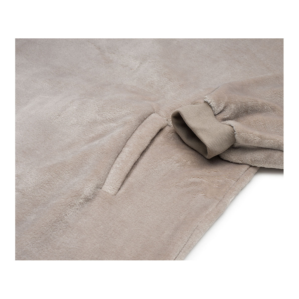 Hoodie Kuscheldecke mit Kapuze (stein)