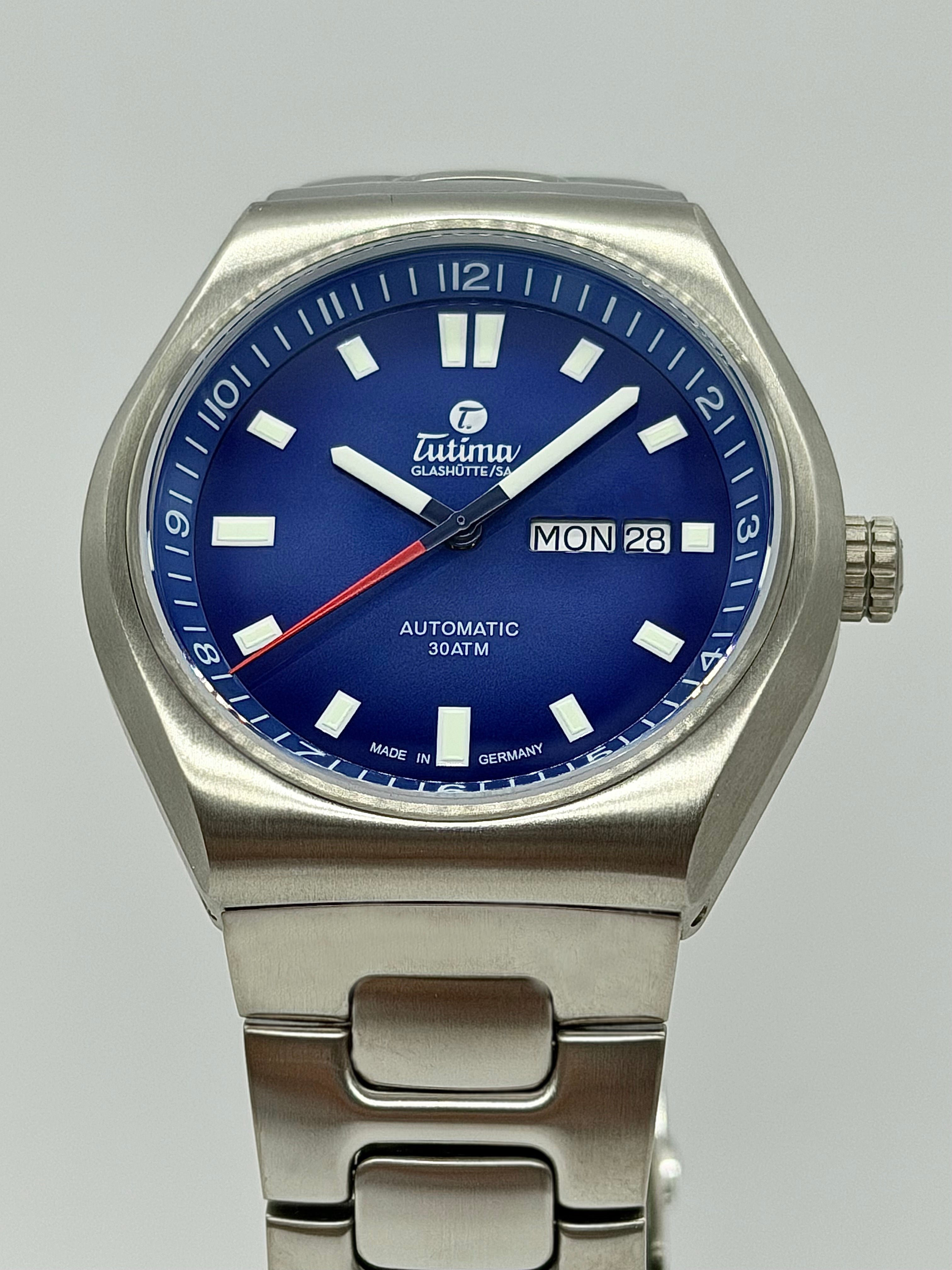 TUTIMA Glashütte/SA Uhr M2 Coastline 6150-94 Sonderedition 80 Jahre NWZ