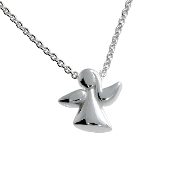 Kettenanhänger Schutzengel MINI mit Kette (925er Silber)