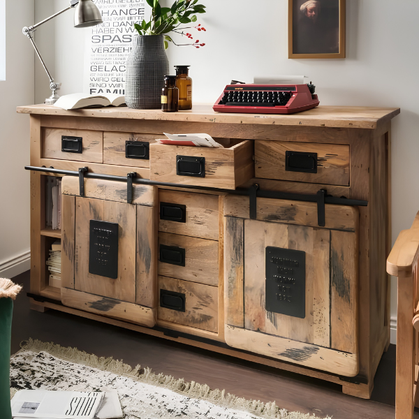 Vintage Sideboard Florenz Mangoholz (150 cm)