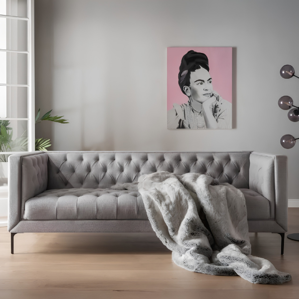 Design Loungesofa Troia - Dreisitzer (hellgrau)