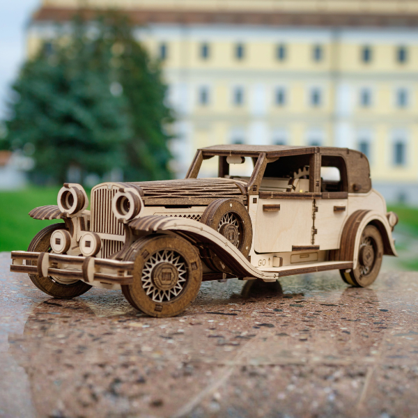 3D-Holzpuzzle Wind Up Car Ferdinand